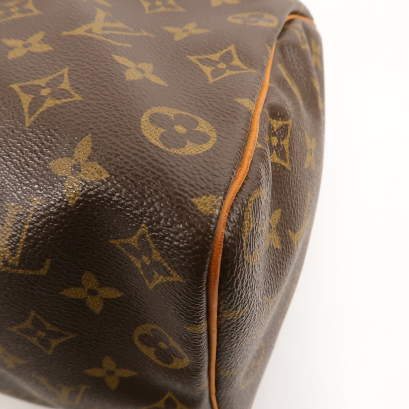 LOUIS VUITTON Monogram Speedy 35金扣手挽袋