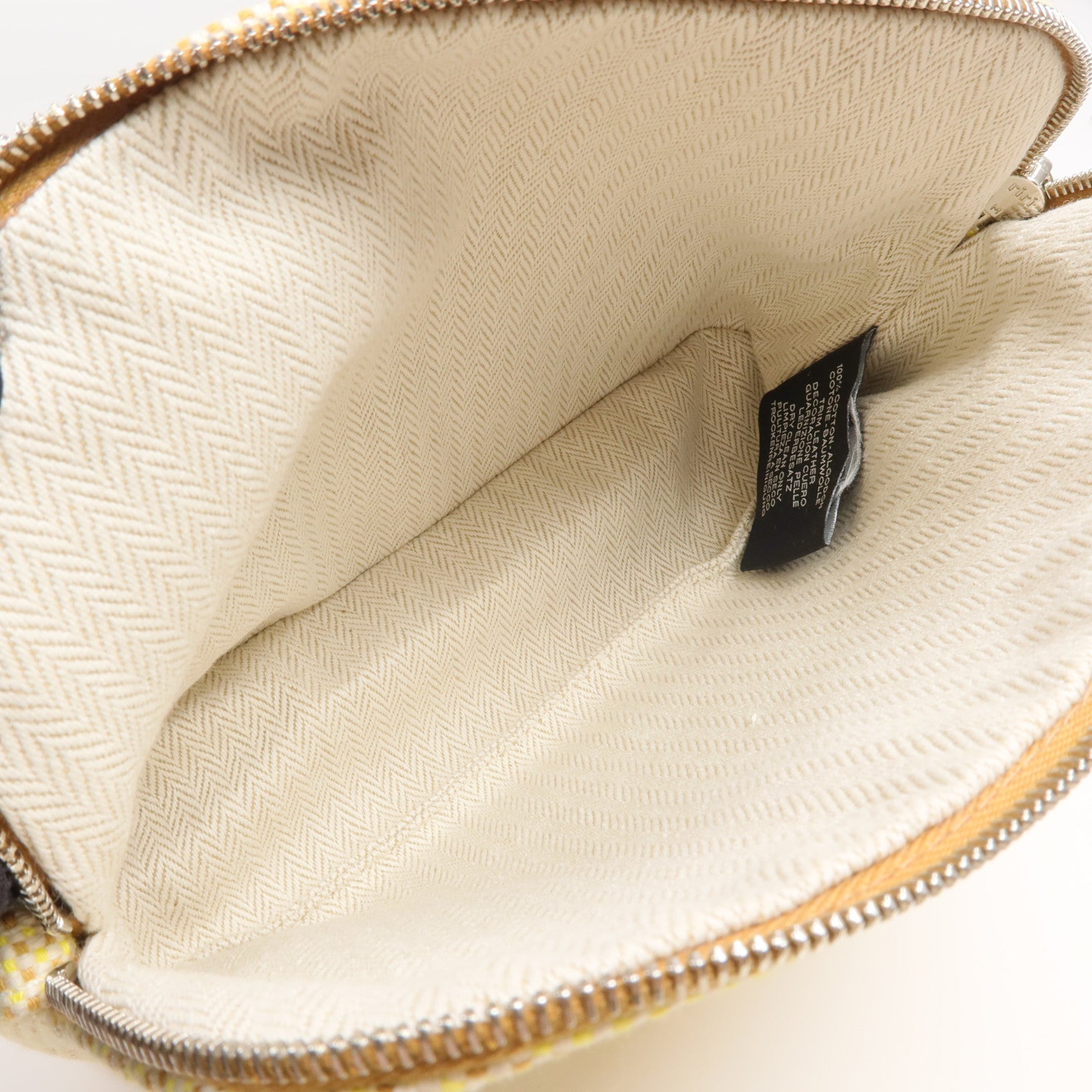 HERMES 帆布Bolide Crazy H銀扣手拿包
