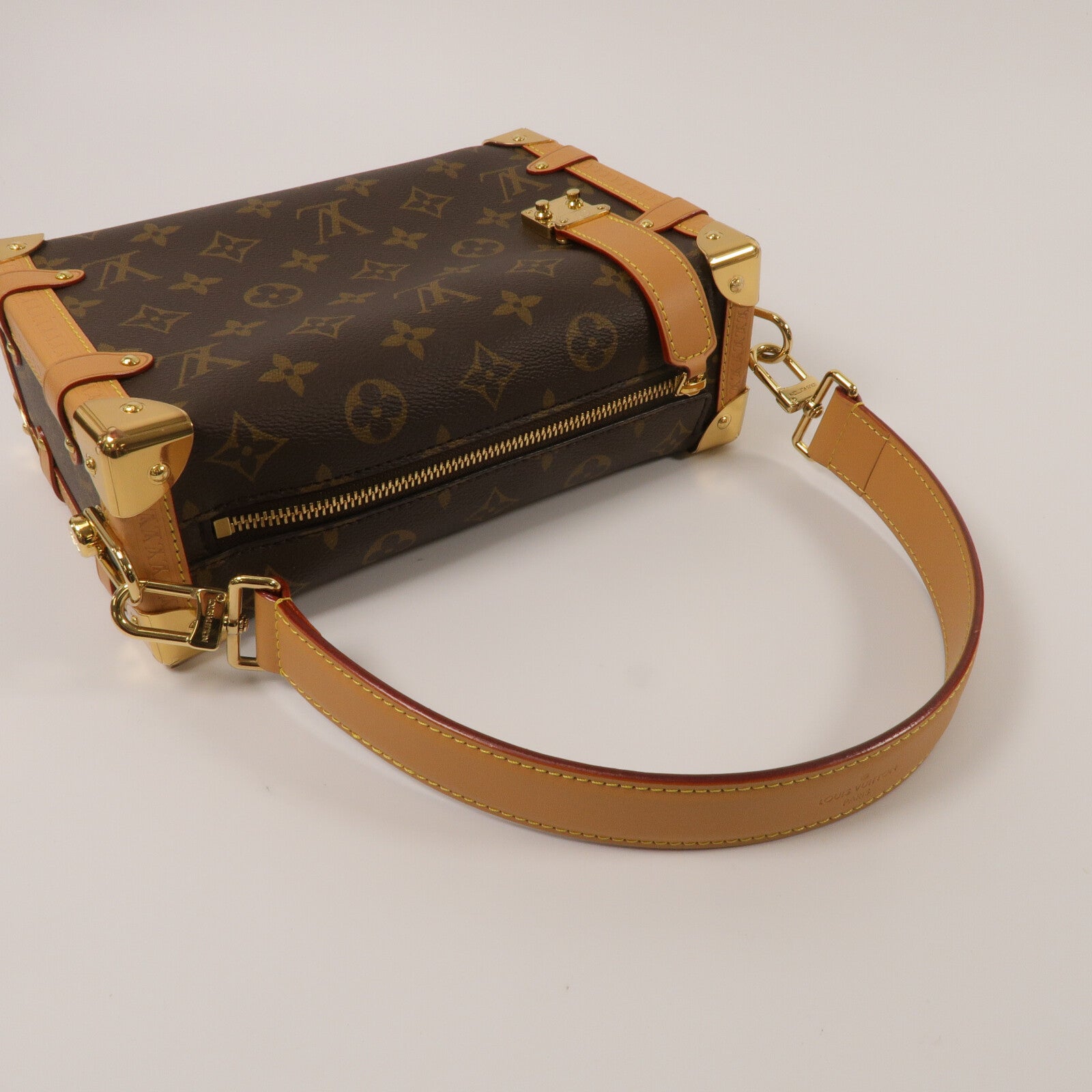 LOUIS VUITTON Monogram Side Trunk手挽肩背兩用袋