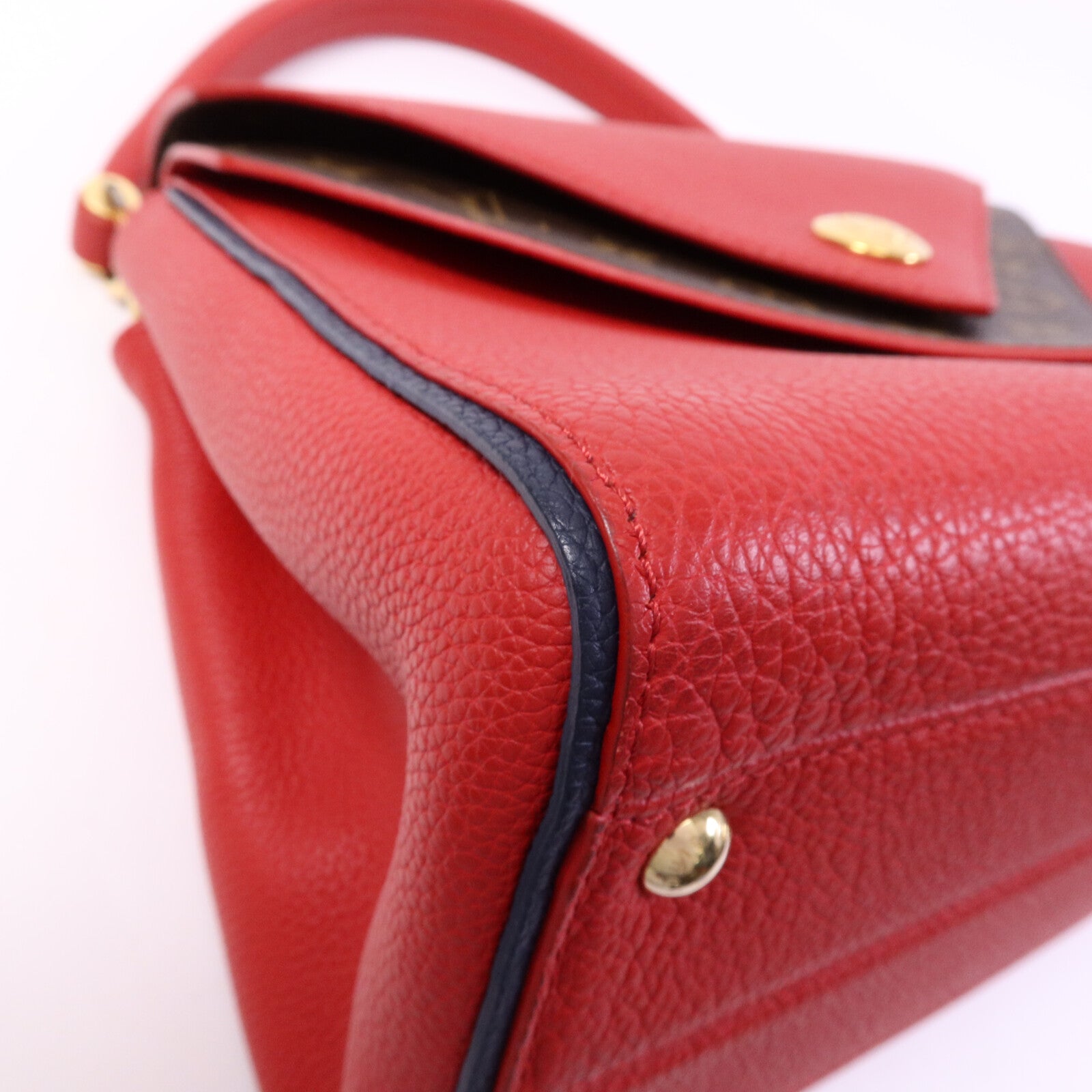 LOUIS VUITTON Monogram Double V金扣手挽肩背兩用袋