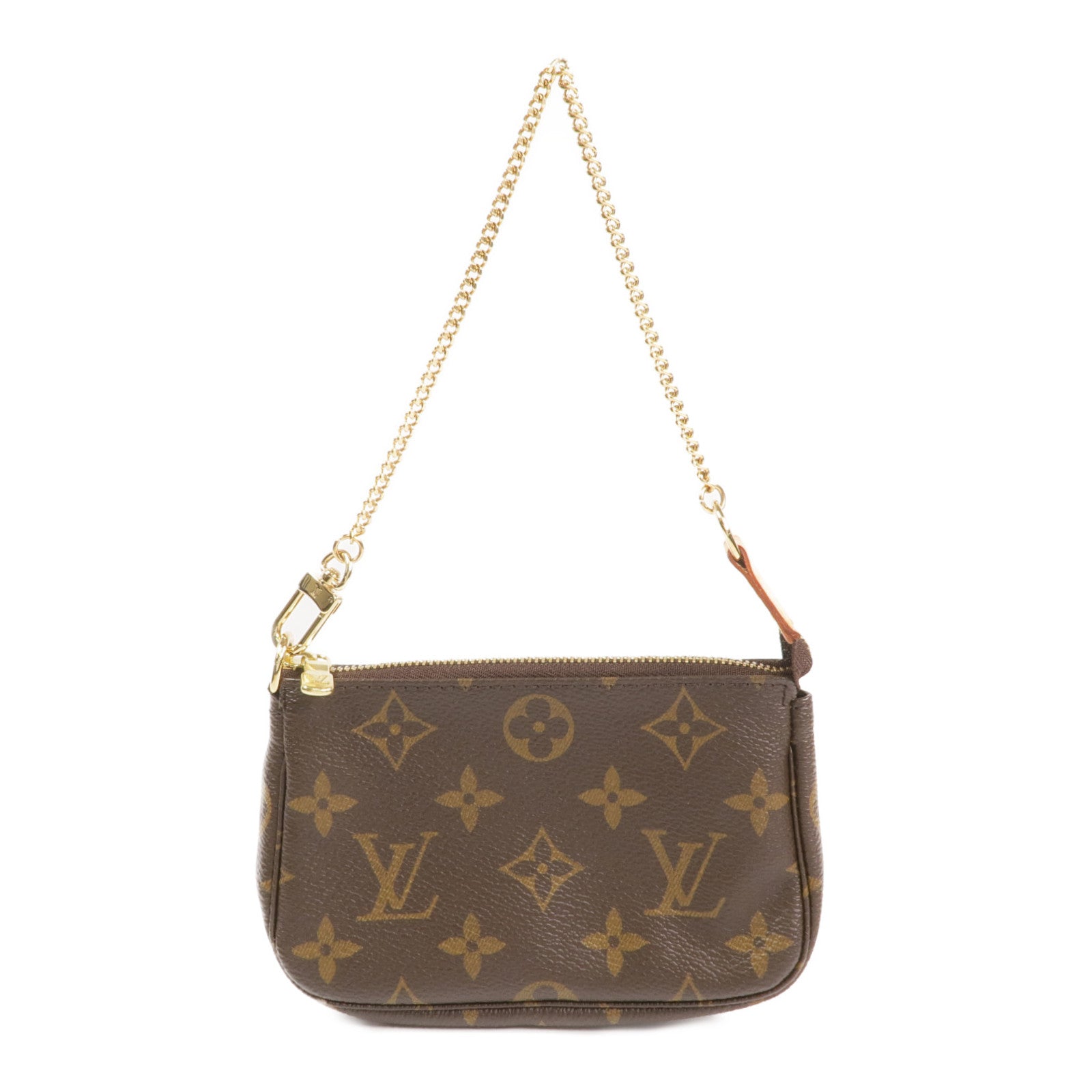 LOUIS VUITTON Monogram Mini Pochette Accessoires金扣手挽袋