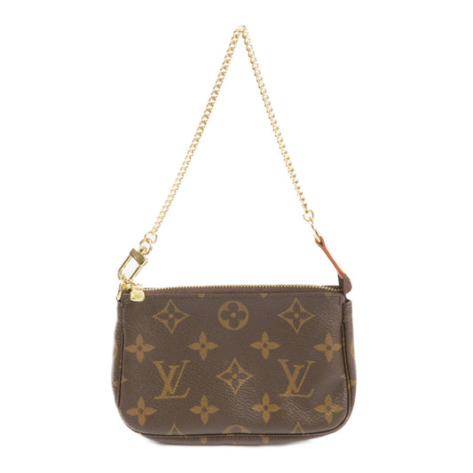 LOUIS VUITTON Monogram Mini Pochette Accessoires金扣手挽袋