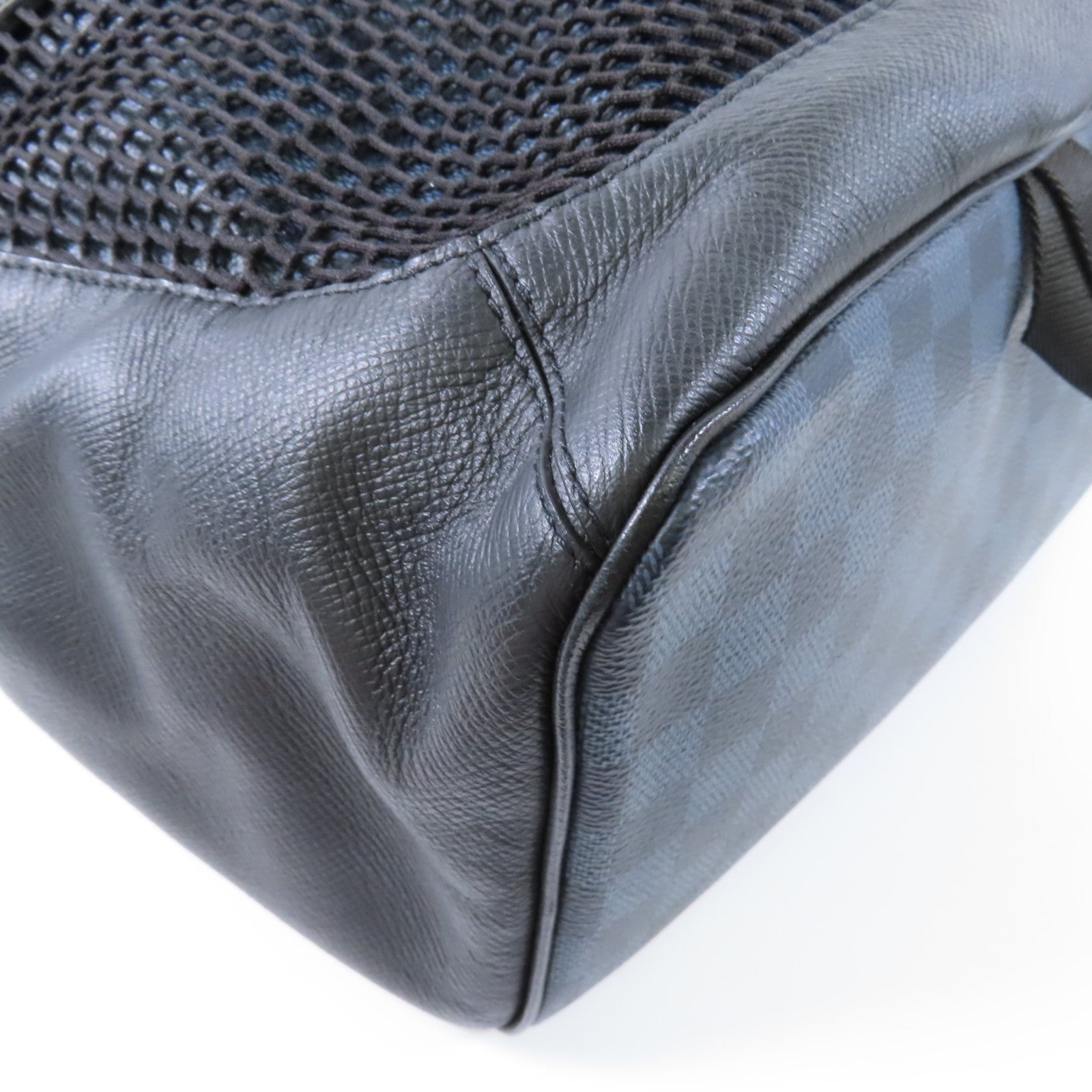 LOUIS VUITTON Damier Cobalt Matchpoint Backpack銀扣背包