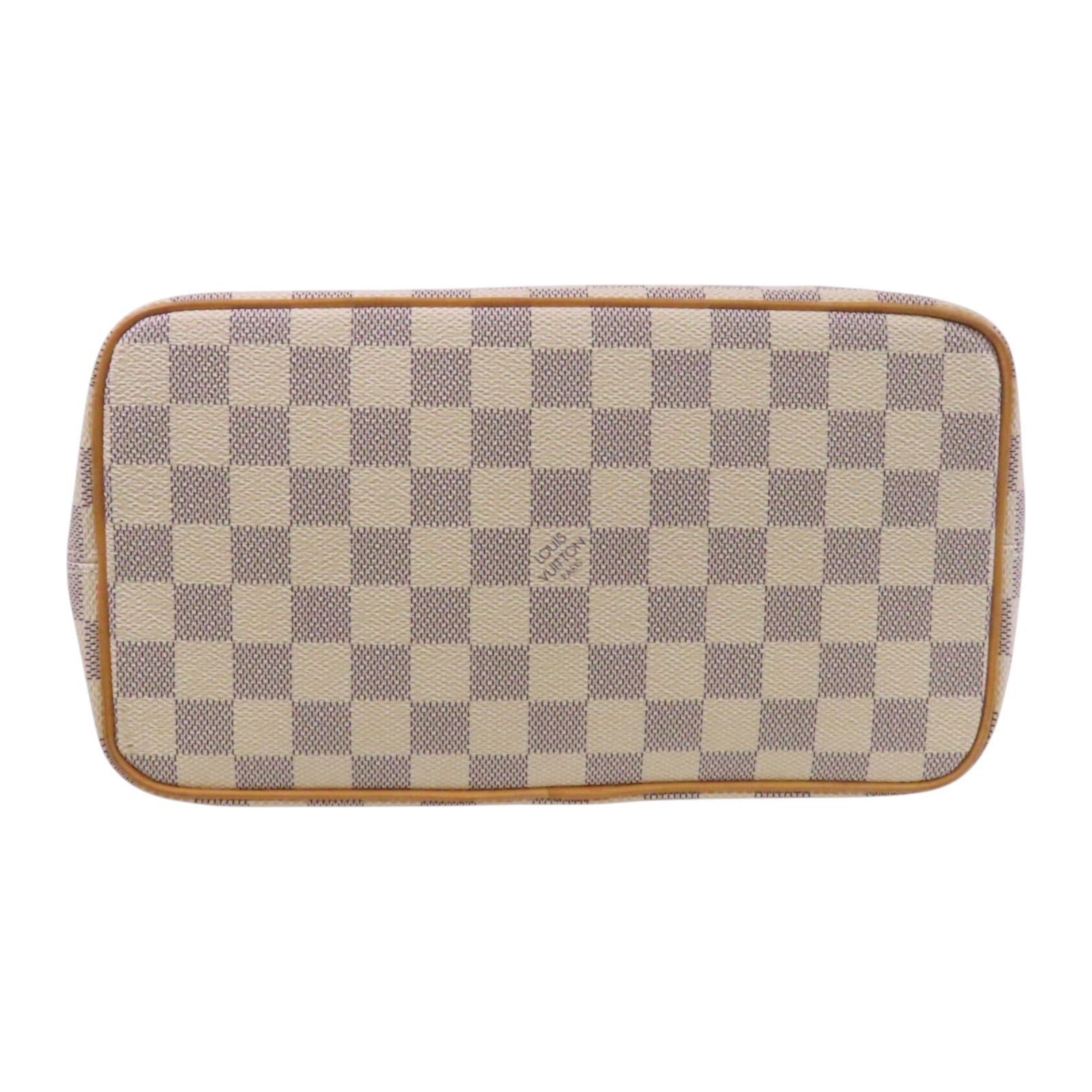 LOUIS VUITTON Damier Azur Saleya PM金扣手挽袋