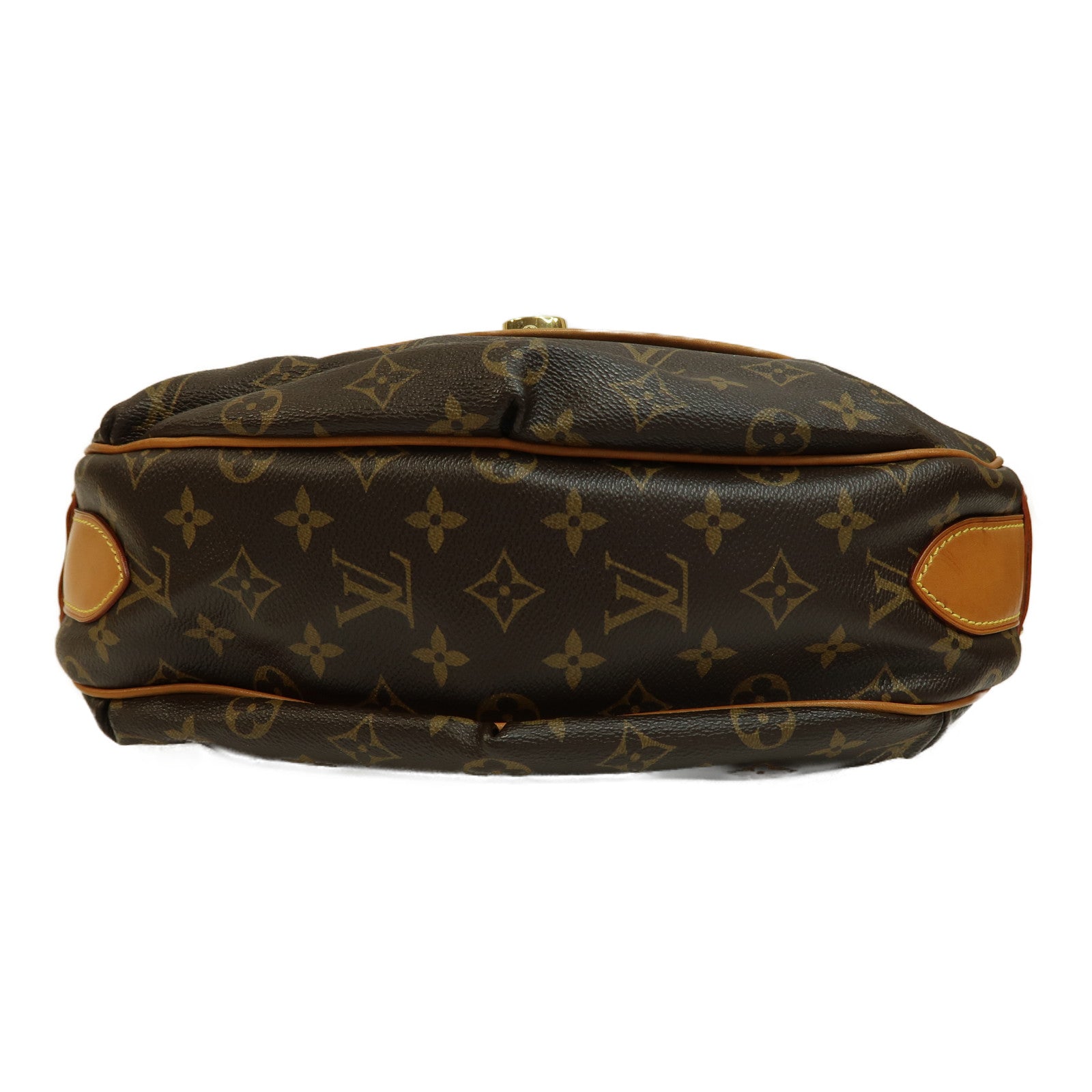 LOUIS VUITTON Monogram Tulum GM金扣肩背袋啡色