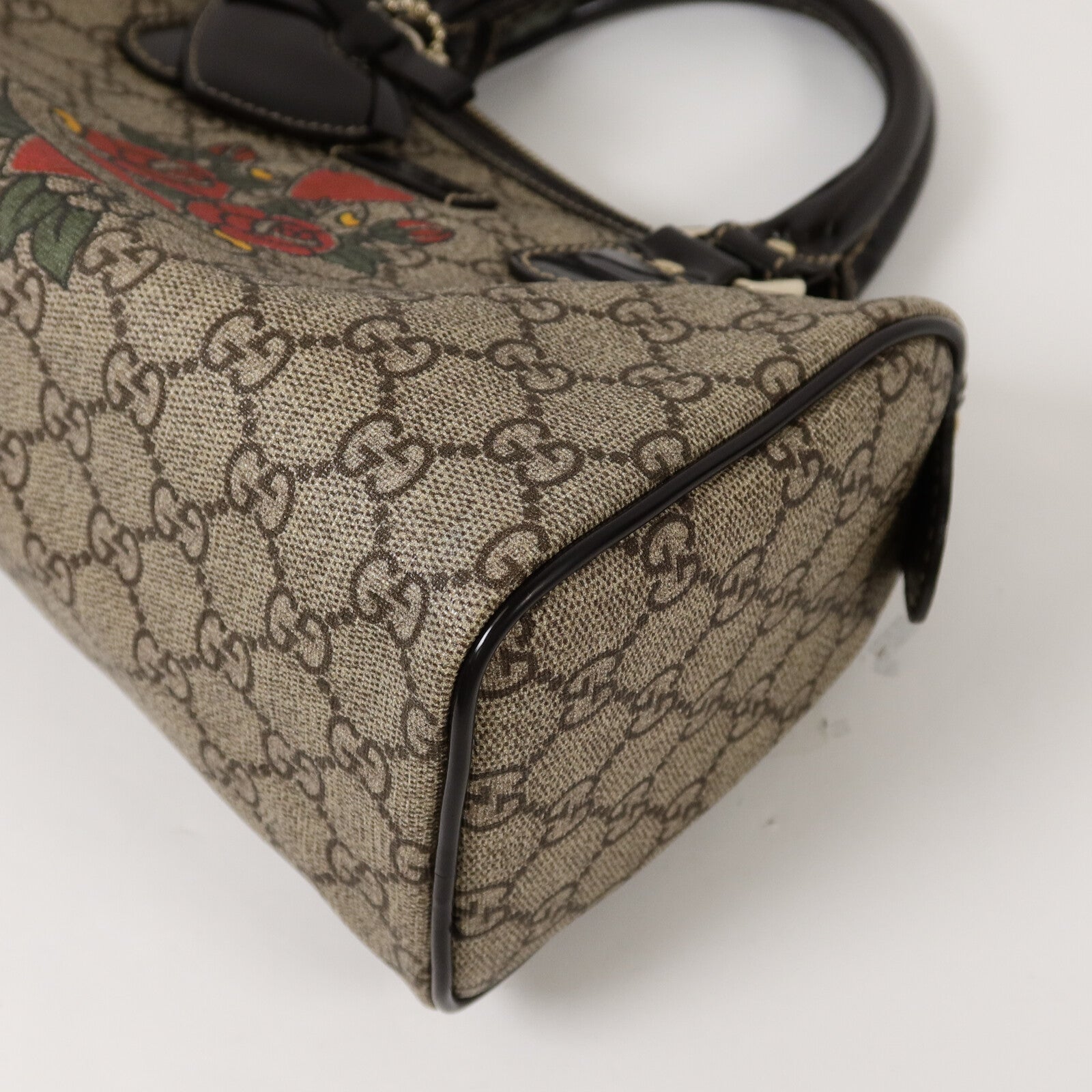 GUCCI 塗層帆布Heart Tattoo Boston Bag Small手挽袋