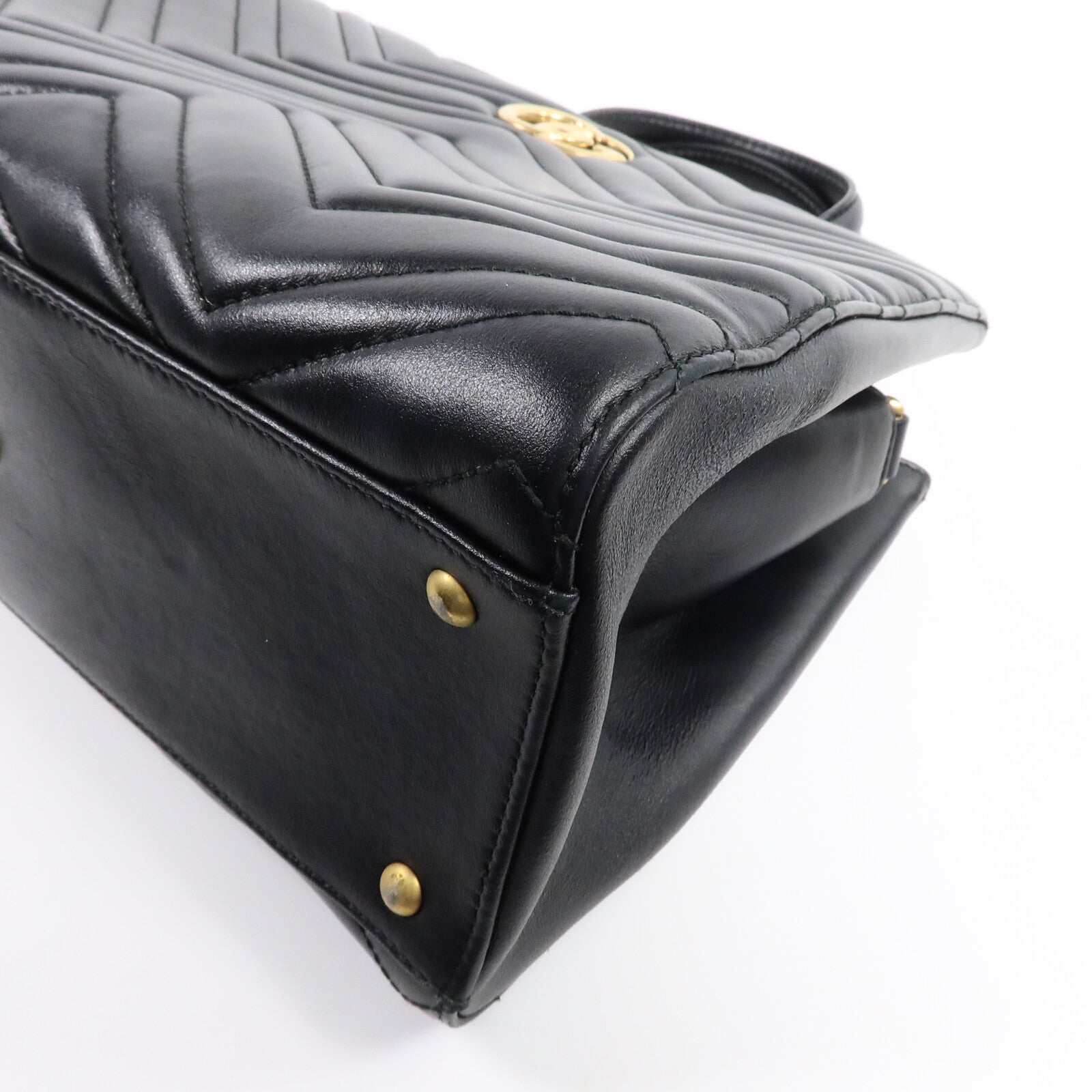 GUCCI 牛皮皮革GG Marmont Handbag手挽肩背兩用袋