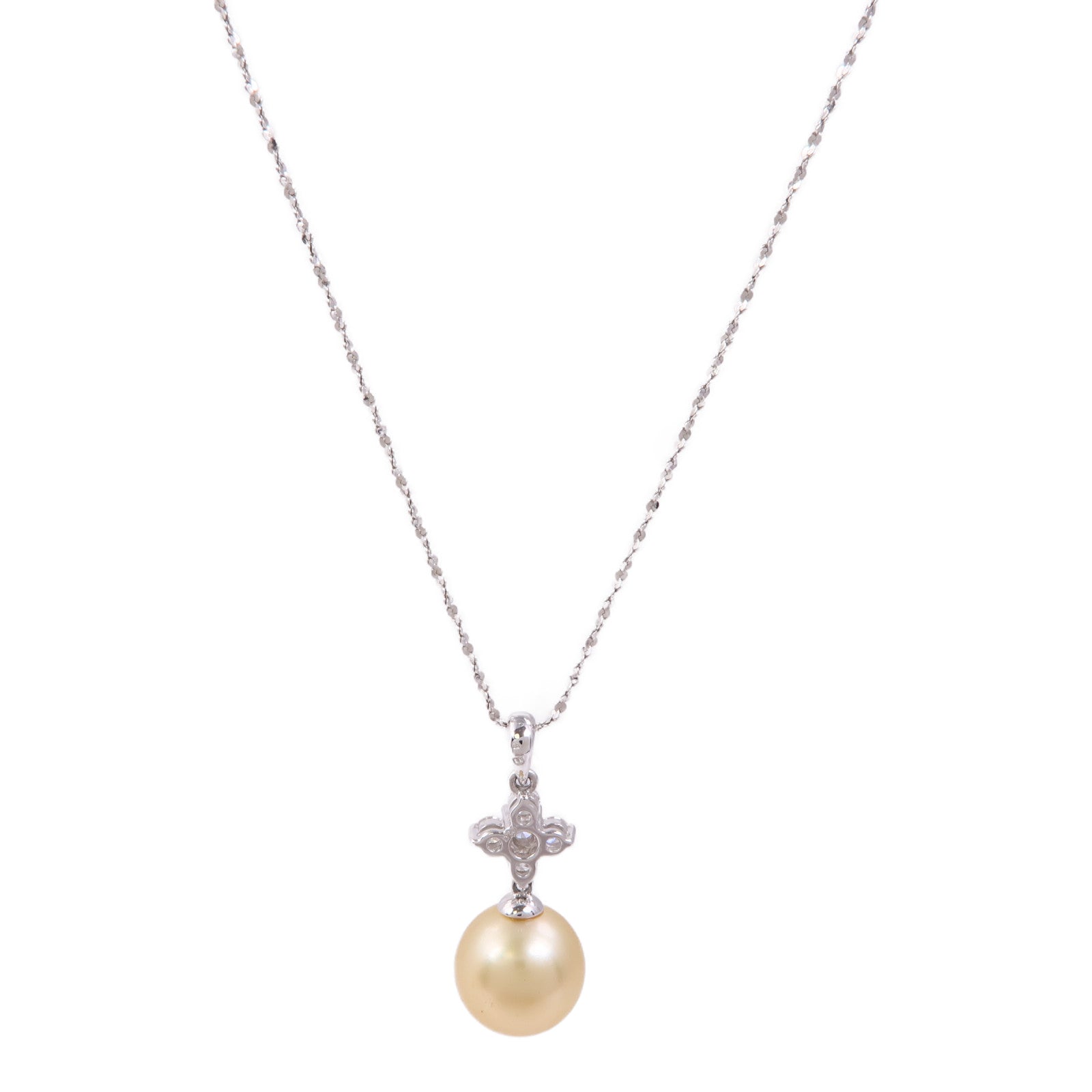 JEWELRY 18K白金Pearl/Diamond Necklace珍珠/鑽石項鍊