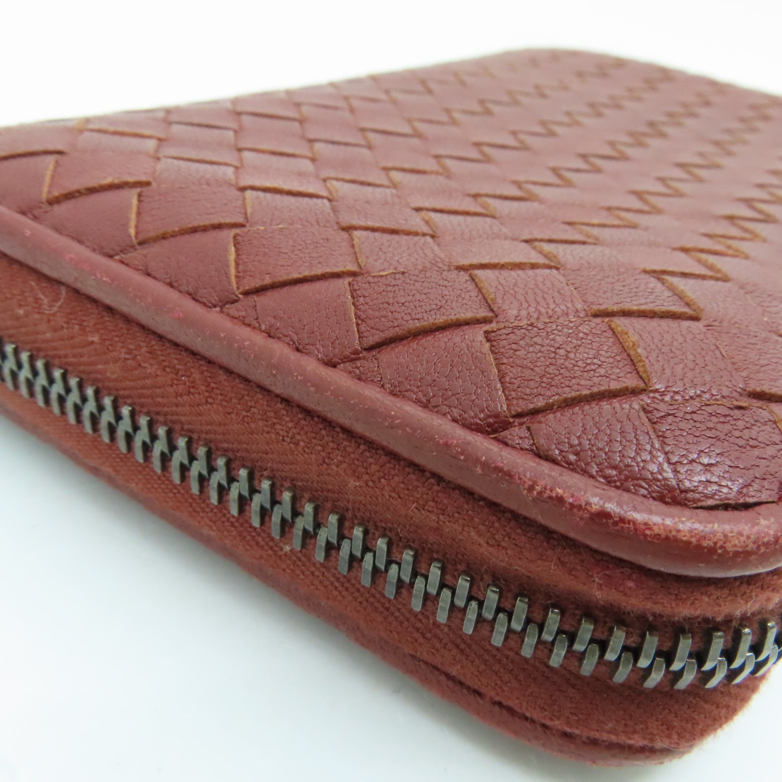 BOTTEGA VENETA 【激減優惠】羊皮皮革Long Wallet長錢包啡色