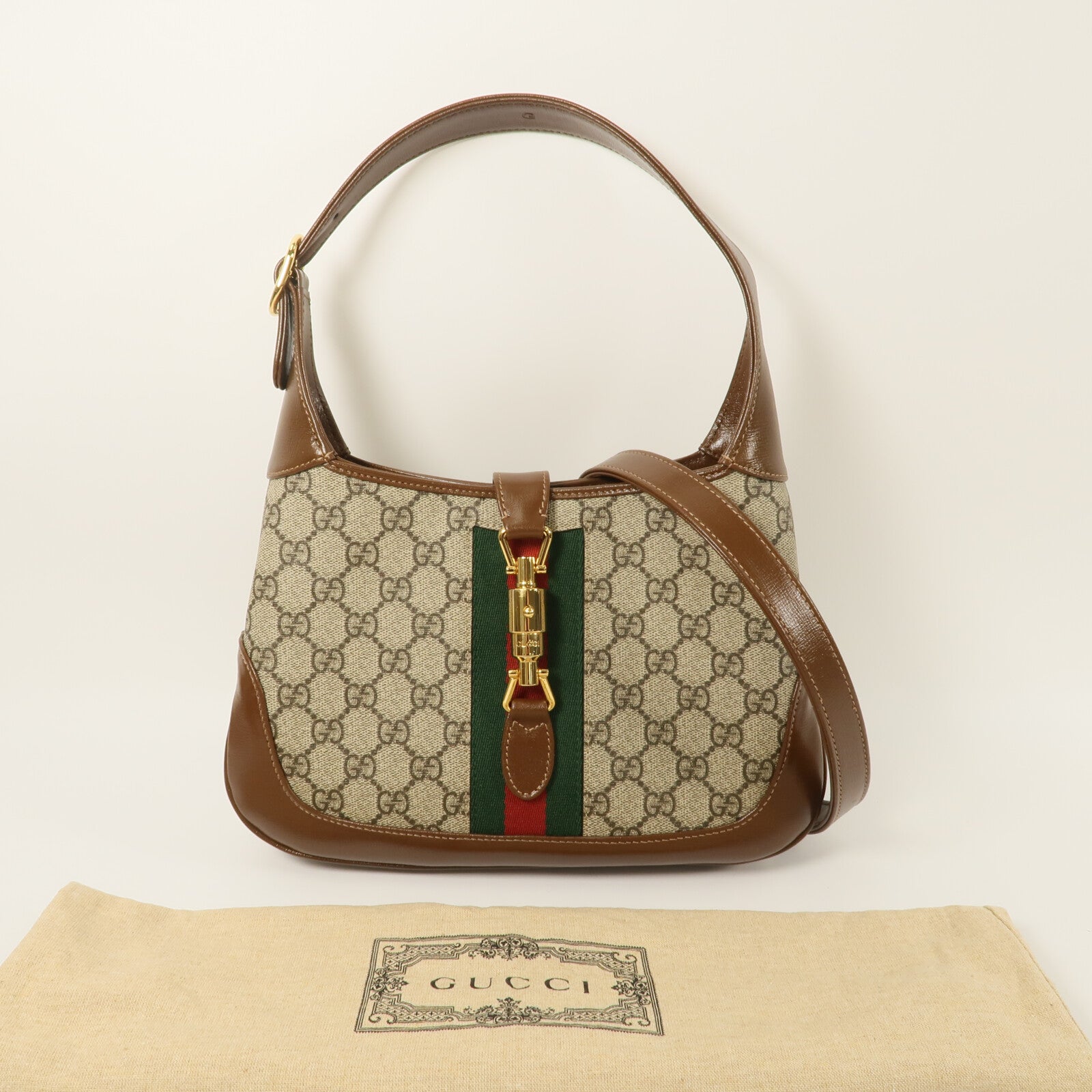 GUCCI 塗層帆布Jackie 1961 Small肩背袋