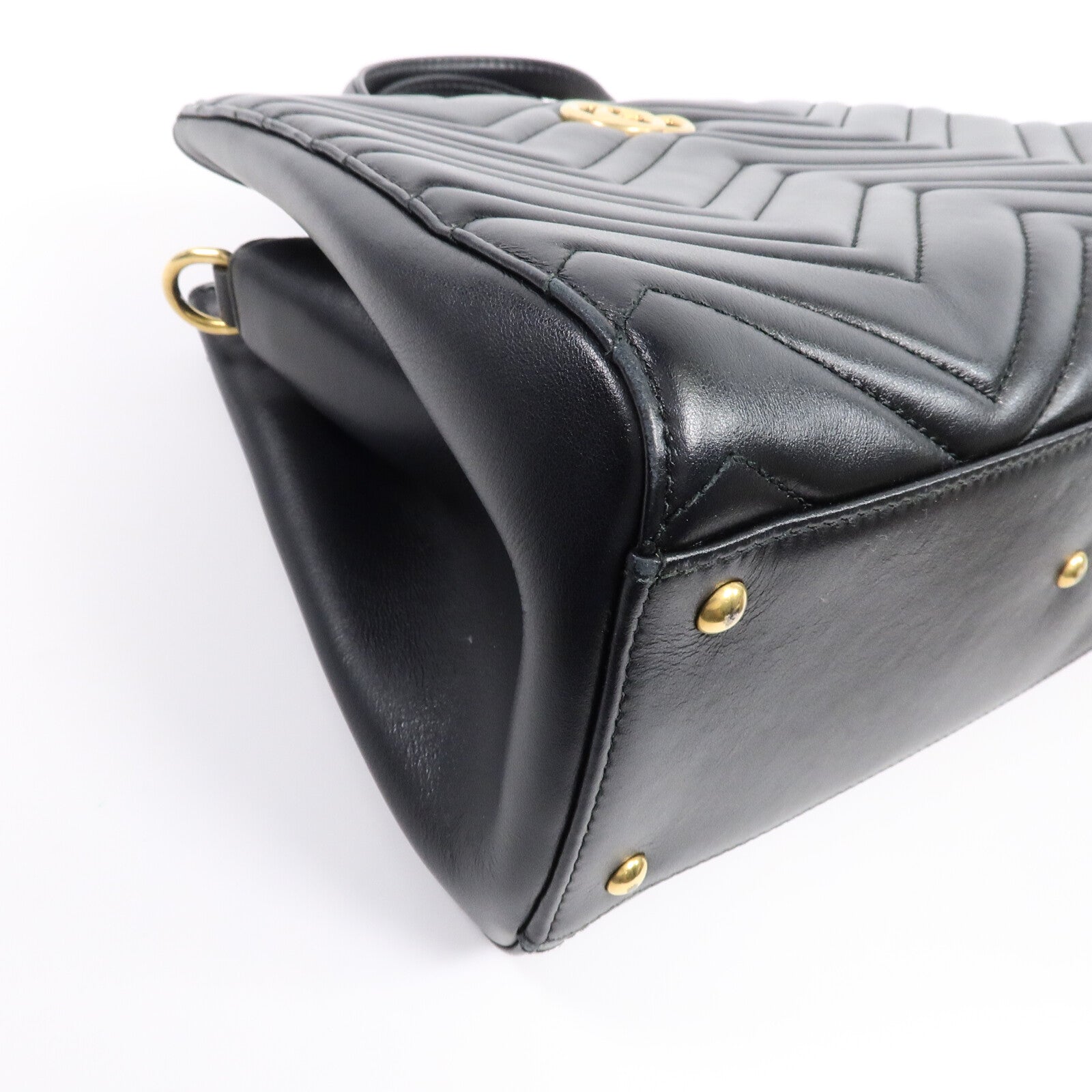 GUCCI 牛皮皮革GG Marmont Handbag手挽肩背兩用袋