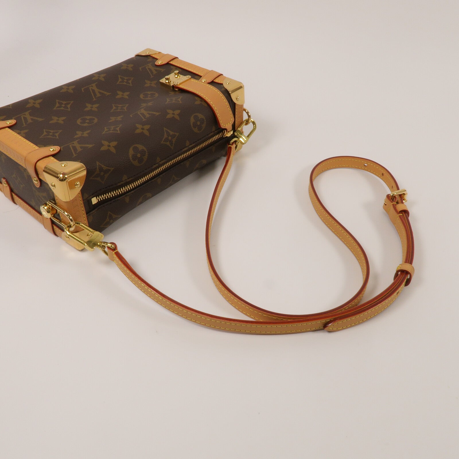 LOUIS VUITTON Monogram Side Trunk手挽肩背兩用袋