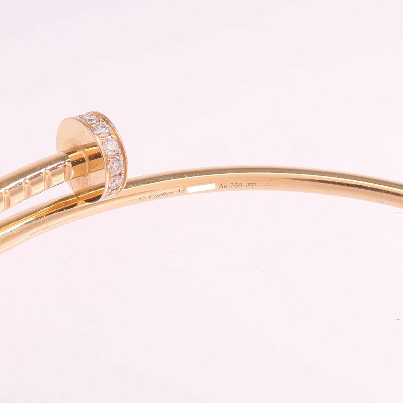 CARTIER 18K玫瑰金Juste un Clou Small Model鑽石手鐲