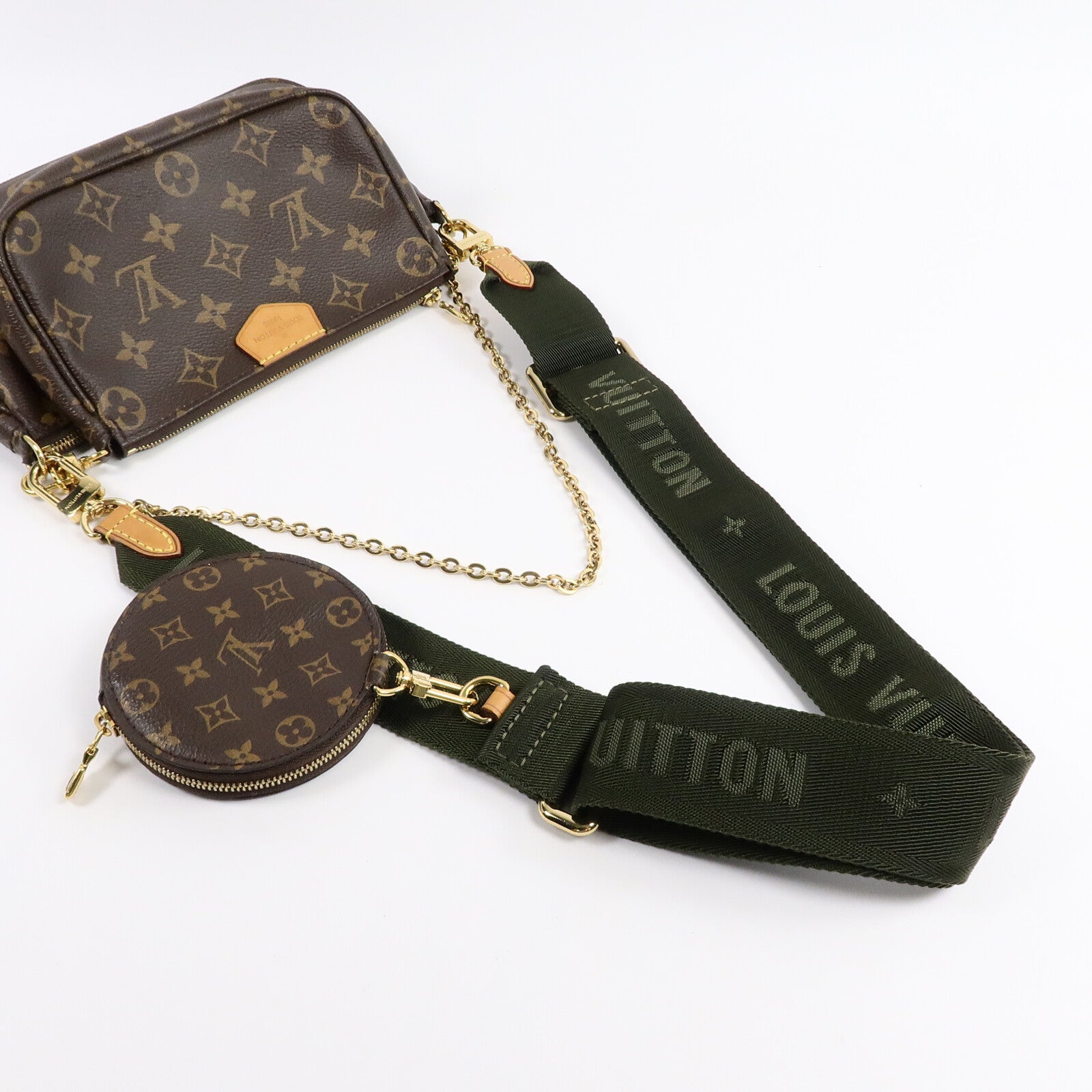 LOUIS VUITTON Monogram Multi Pochette Accessoires金扣肩背袋