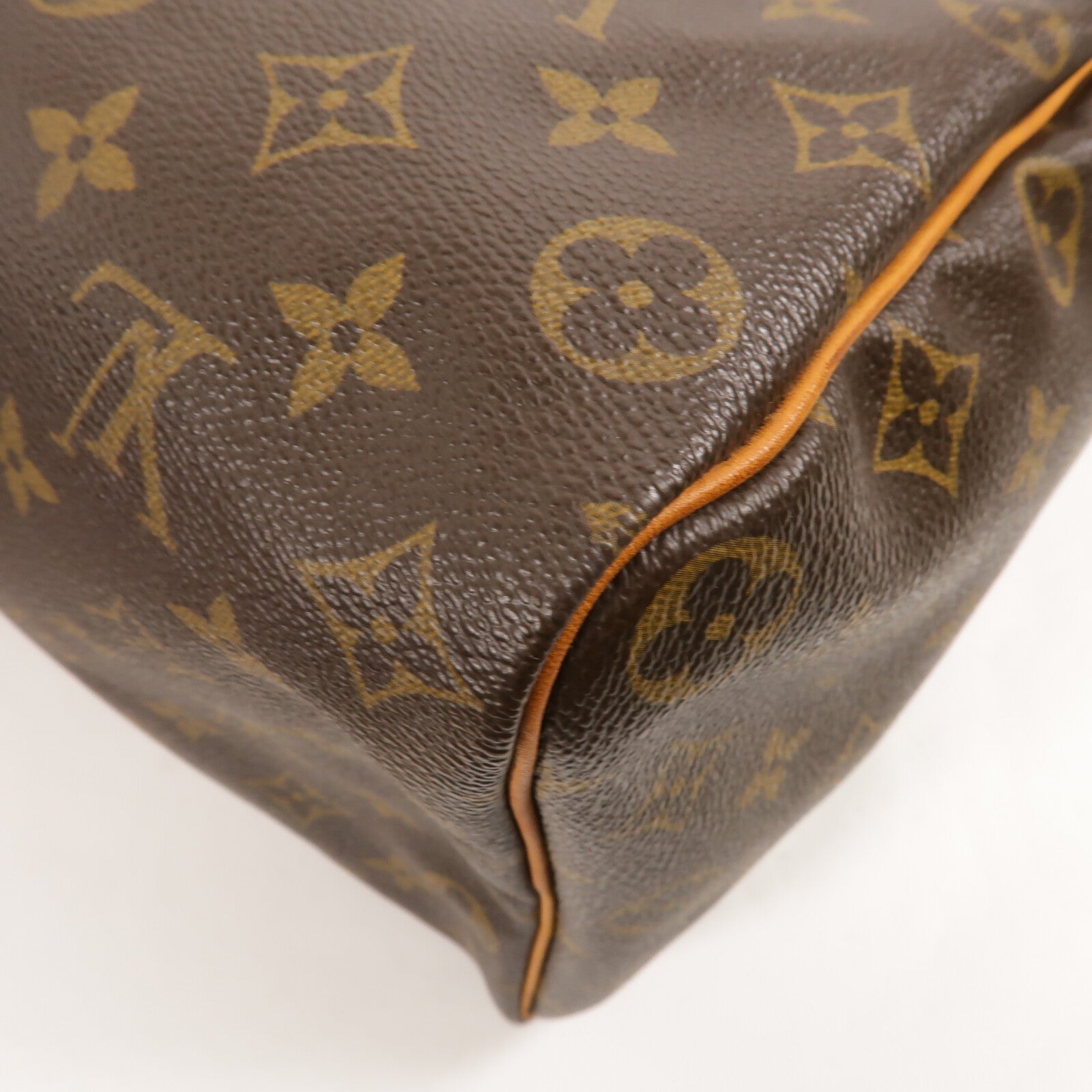 LOUIS VUITTON Monogram Speedy 35金扣手挽袋