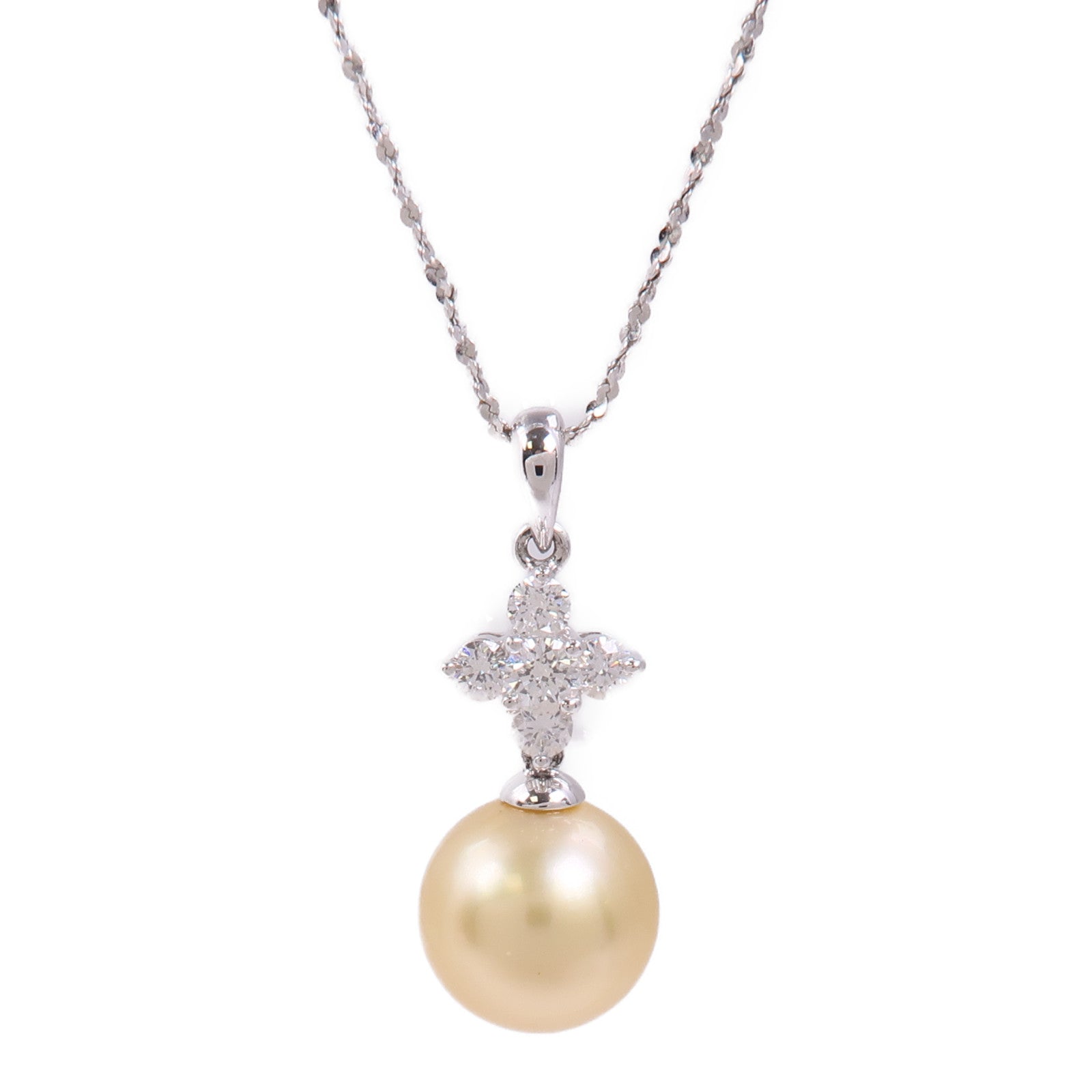 JEWELRY 18K白金Pearl/Diamond Necklace珍珠/鑽石項鍊