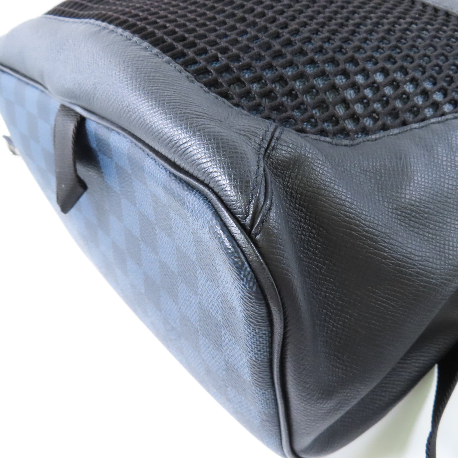 LOUIS VUITTON Damier Cobalt Matchpoint Backpack銀扣背包