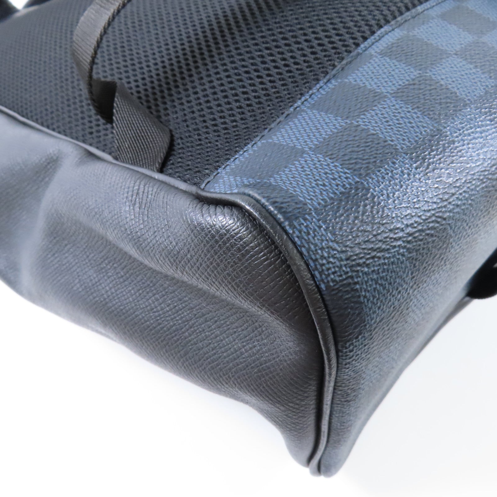 LOUIS VUITTON Damier Cobalt Matchpoint Backpack銀扣背包