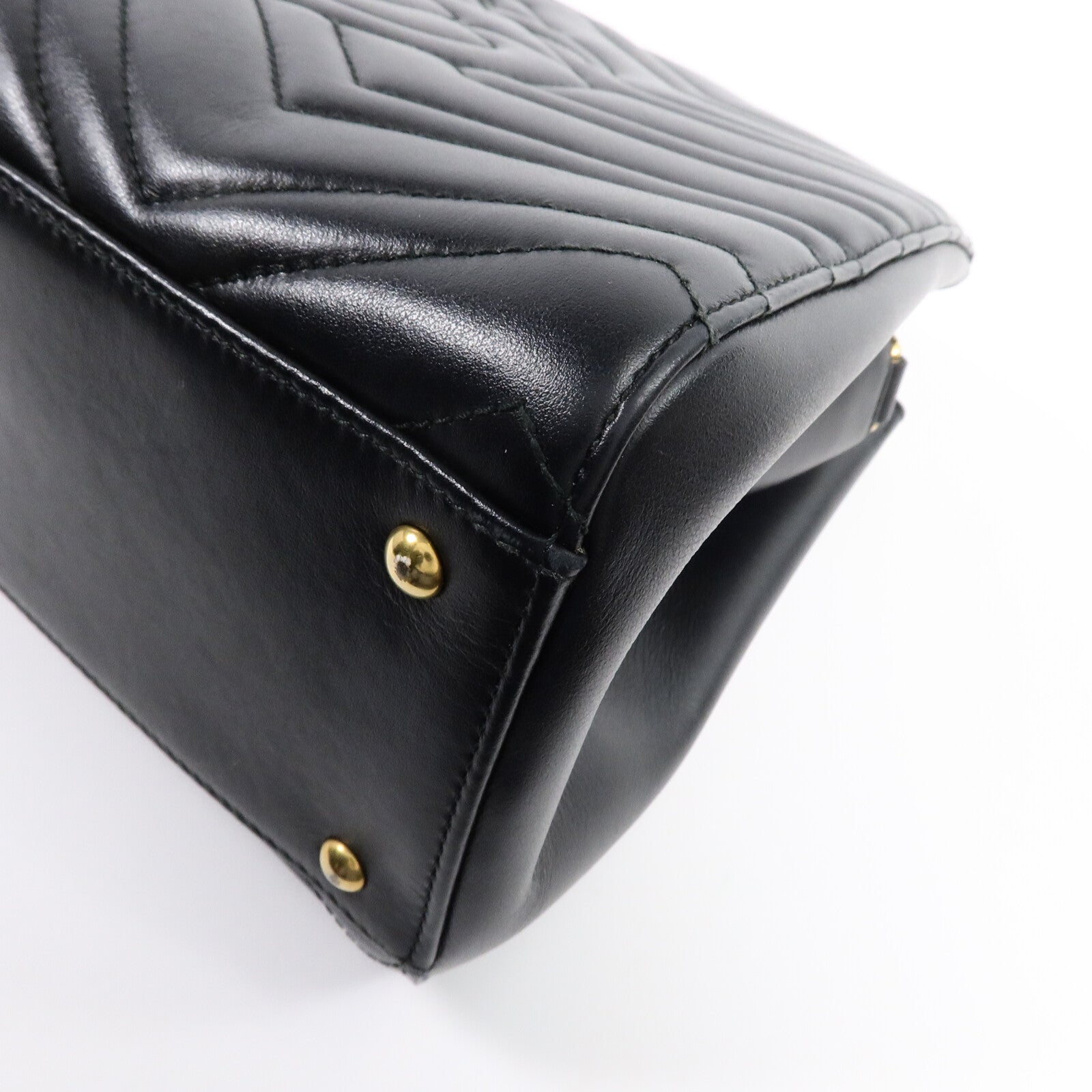 GUCCI 牛皮皮革GG Marmont Handbag手挽肩背兩用袋