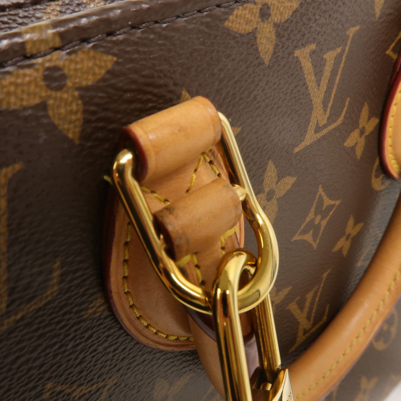 LOUIS VUITTON Monogram Sac Plat BB金扣手挽肩背兩用袋