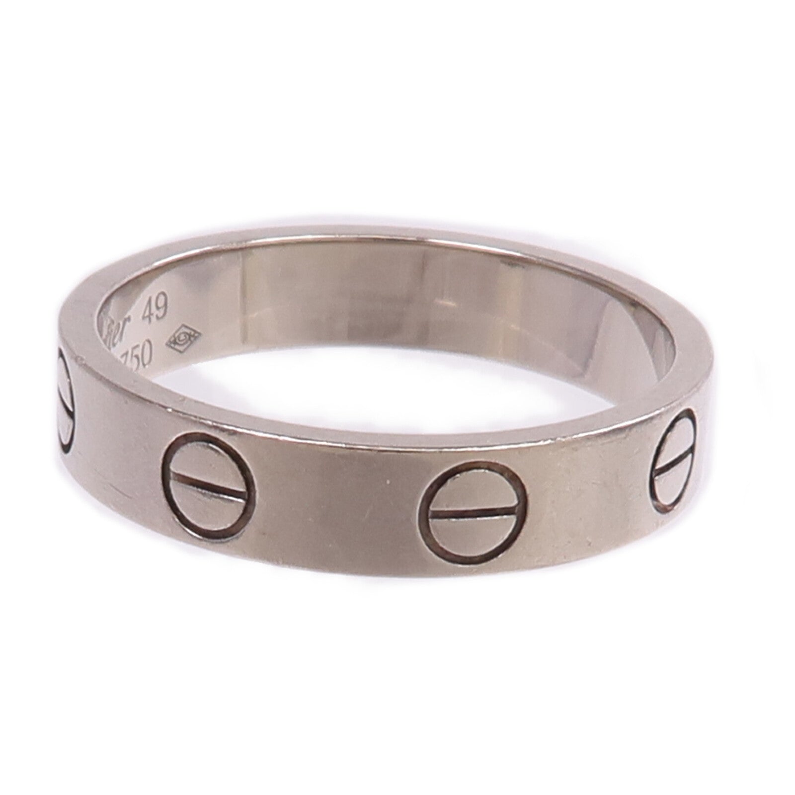 CARTIER 【激減優惠】18K白金Mini Love Ring戒指Cartier#49/US#4.75
