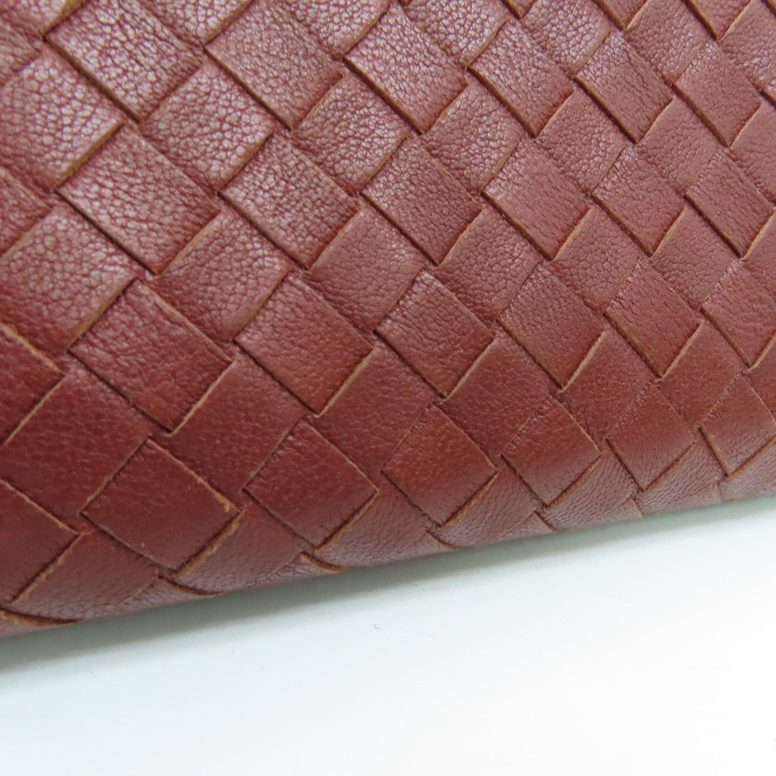 BOTTEGA VENETA 【激減優惠】羊皮皮革Long Wallet長錢包啡色
