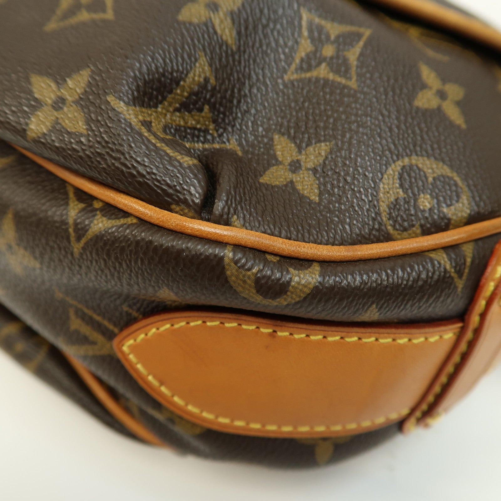 LOUIS VUITTON Monogram Tulum GM金扣肩背袋啡色