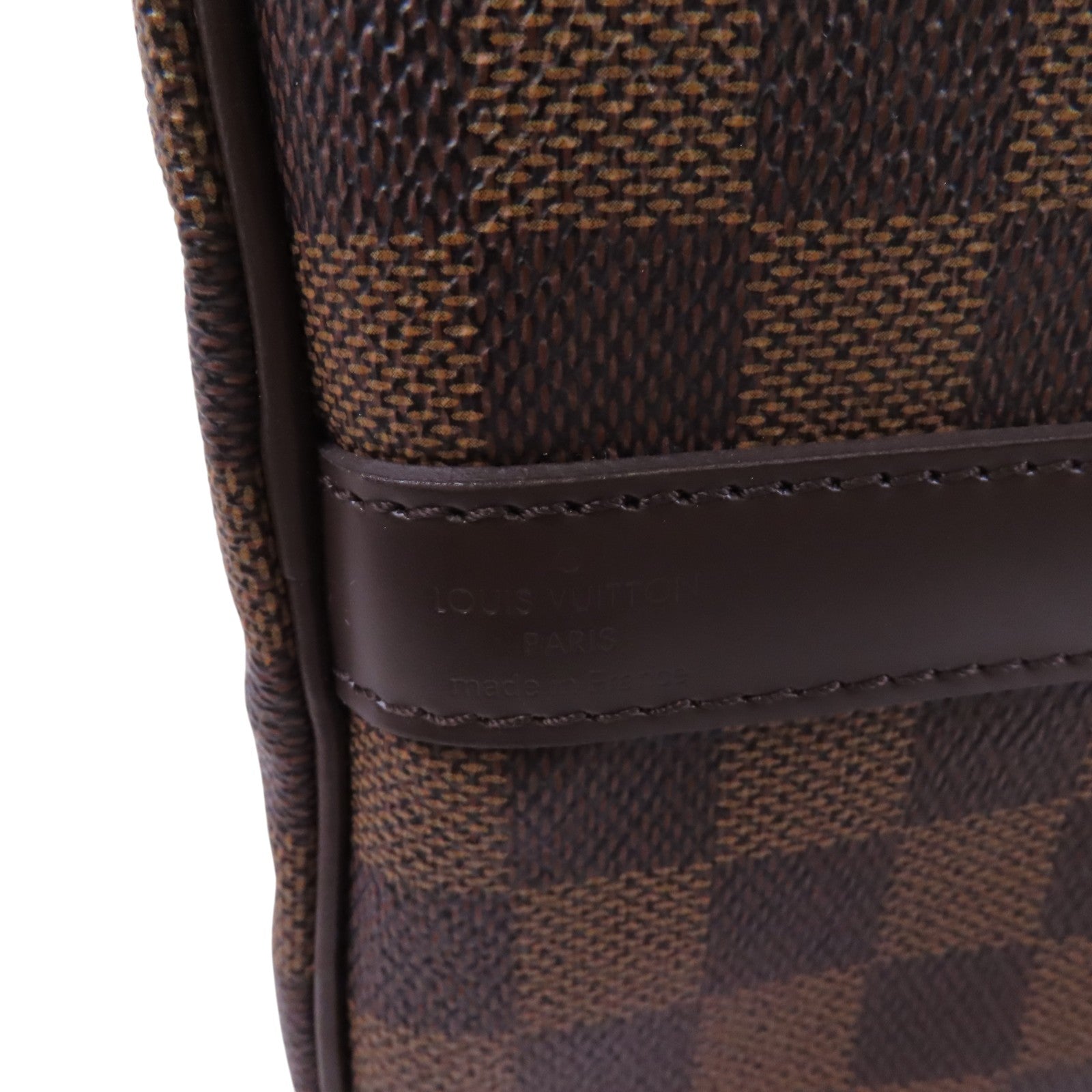 LOUIS VUITTON Damier Ebene Speedy 30金扣手挽肩背兩用袋