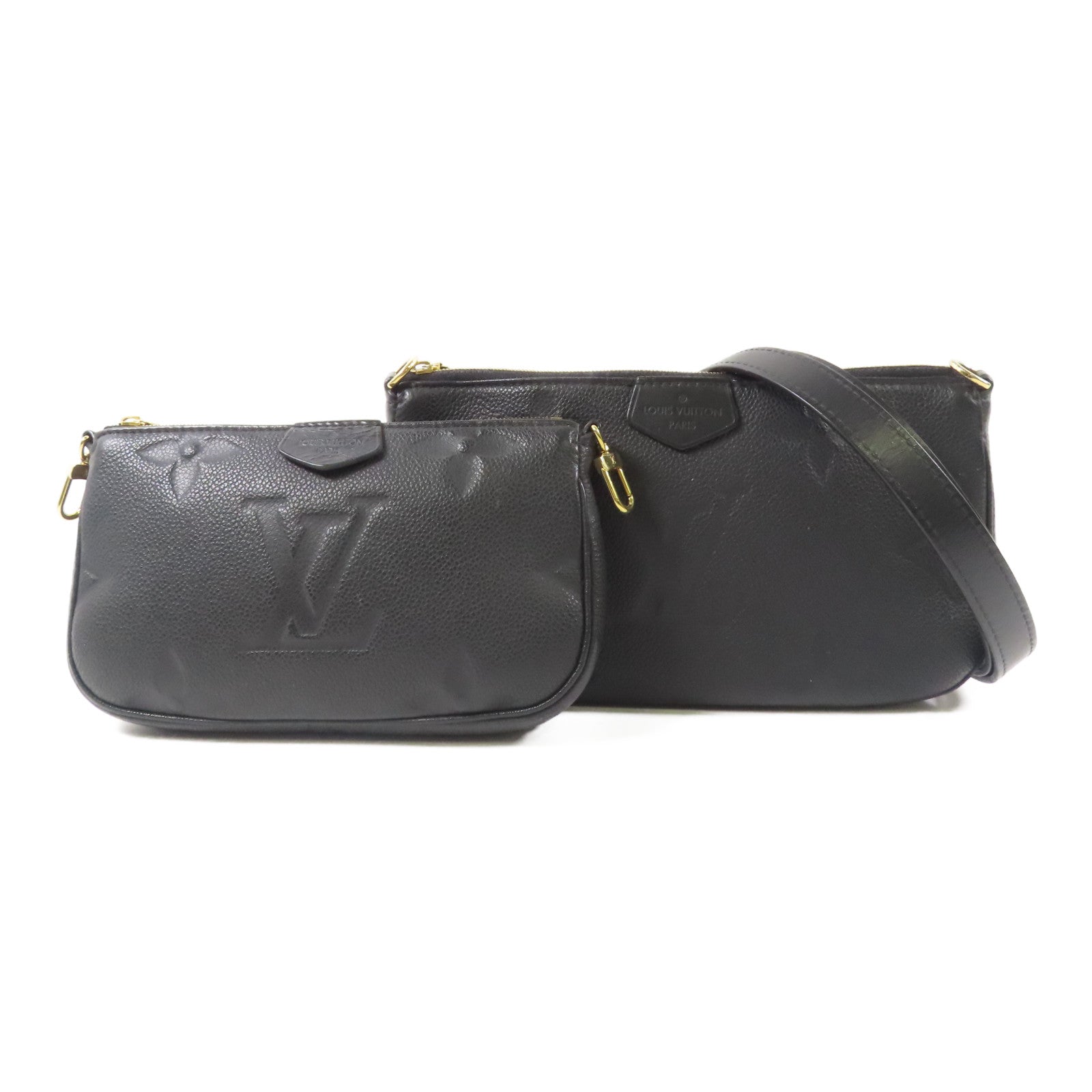 LOUIS VUITTON Monogram Empreinte Multi Pochette Accessoires手挽肩背兩用袋