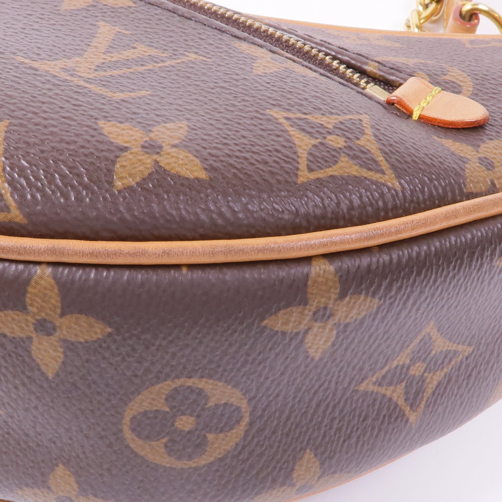LOUIS VUITTON Monogram Loop金扣肩背袋棕色