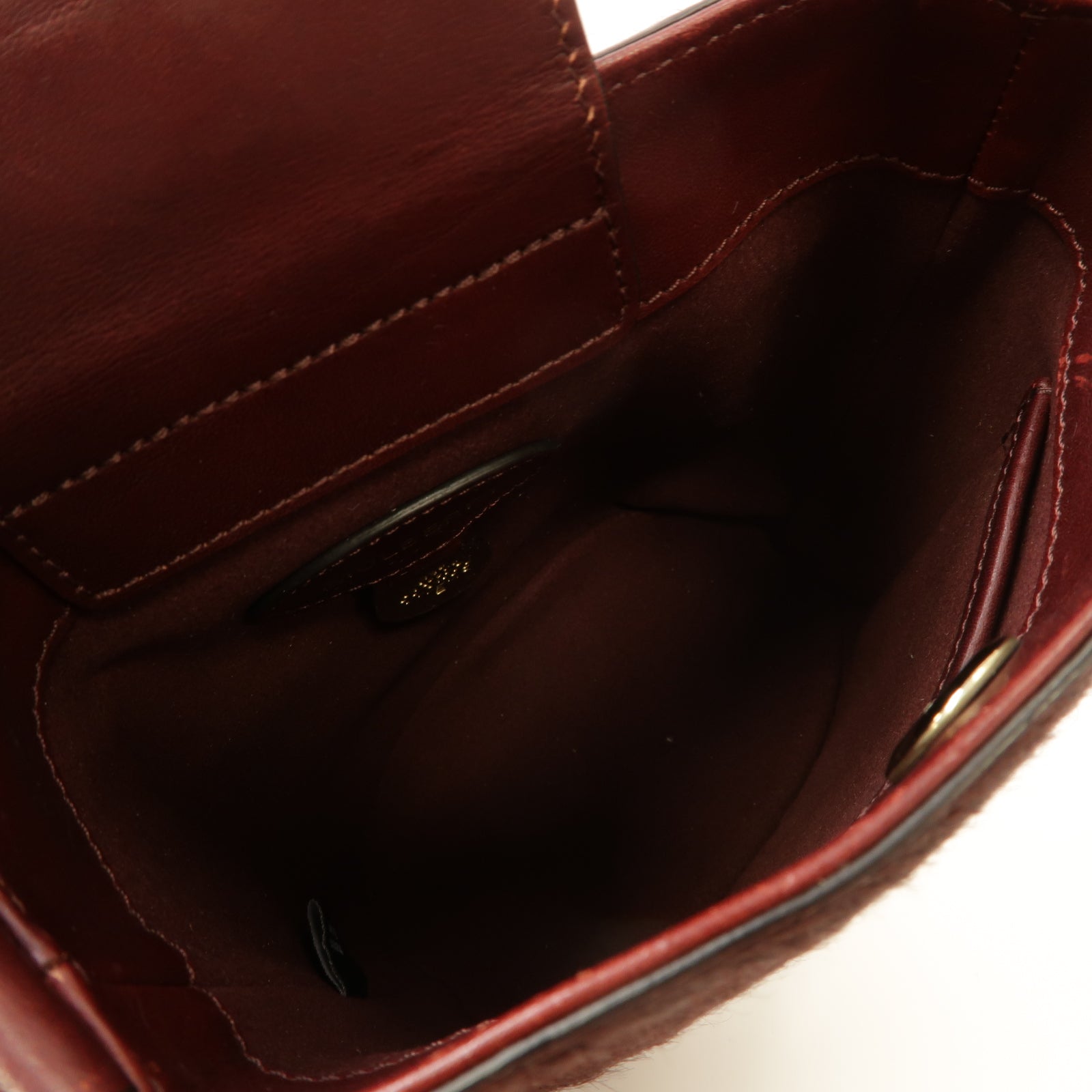 MULBERRY 【激減優惠】牛皮皮革2way Shoulder Bag金扣手挽肩背兩用袋酒紅色