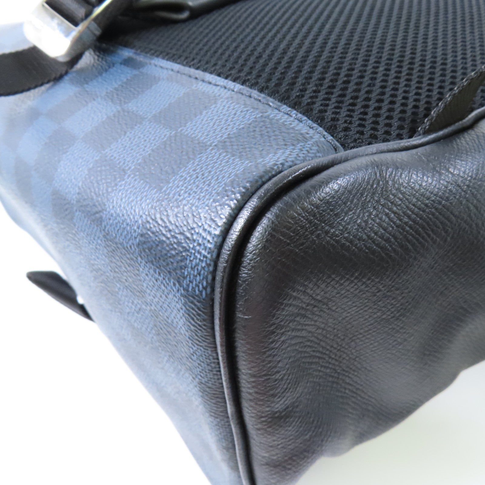 LOUIS VUITTON Damier Cobalt Matchpoint Backpack銀扣背包