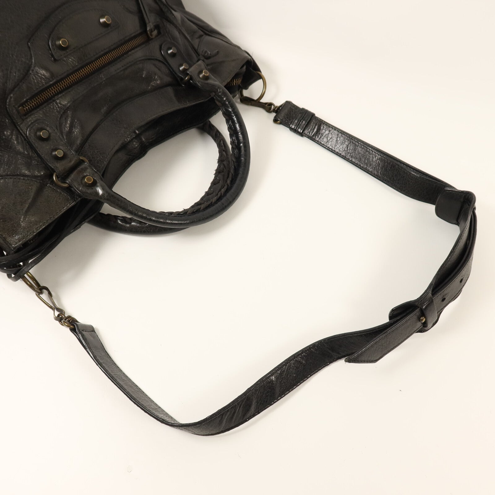 BALENCIAGA 牛皮皮革Velo手挽肩背兩用袋