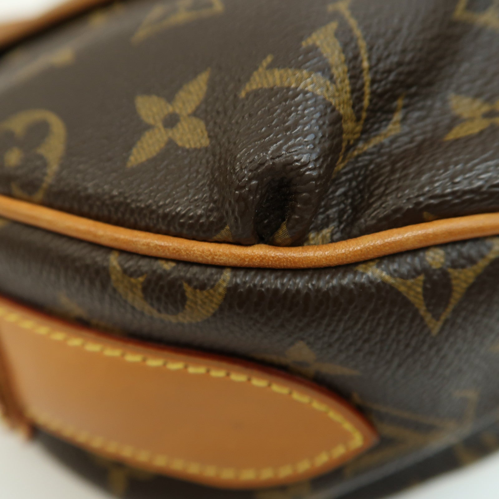 LOUIS VUITTON Monogram Tulum GM金扣肩背袋啡色