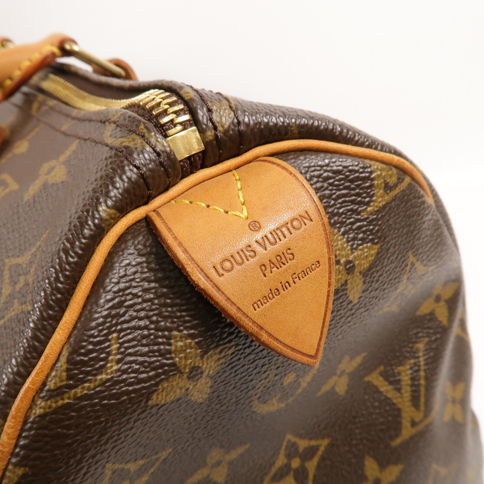 LOUIS VUITTON Monogram Speedy 35金扣手挽袋