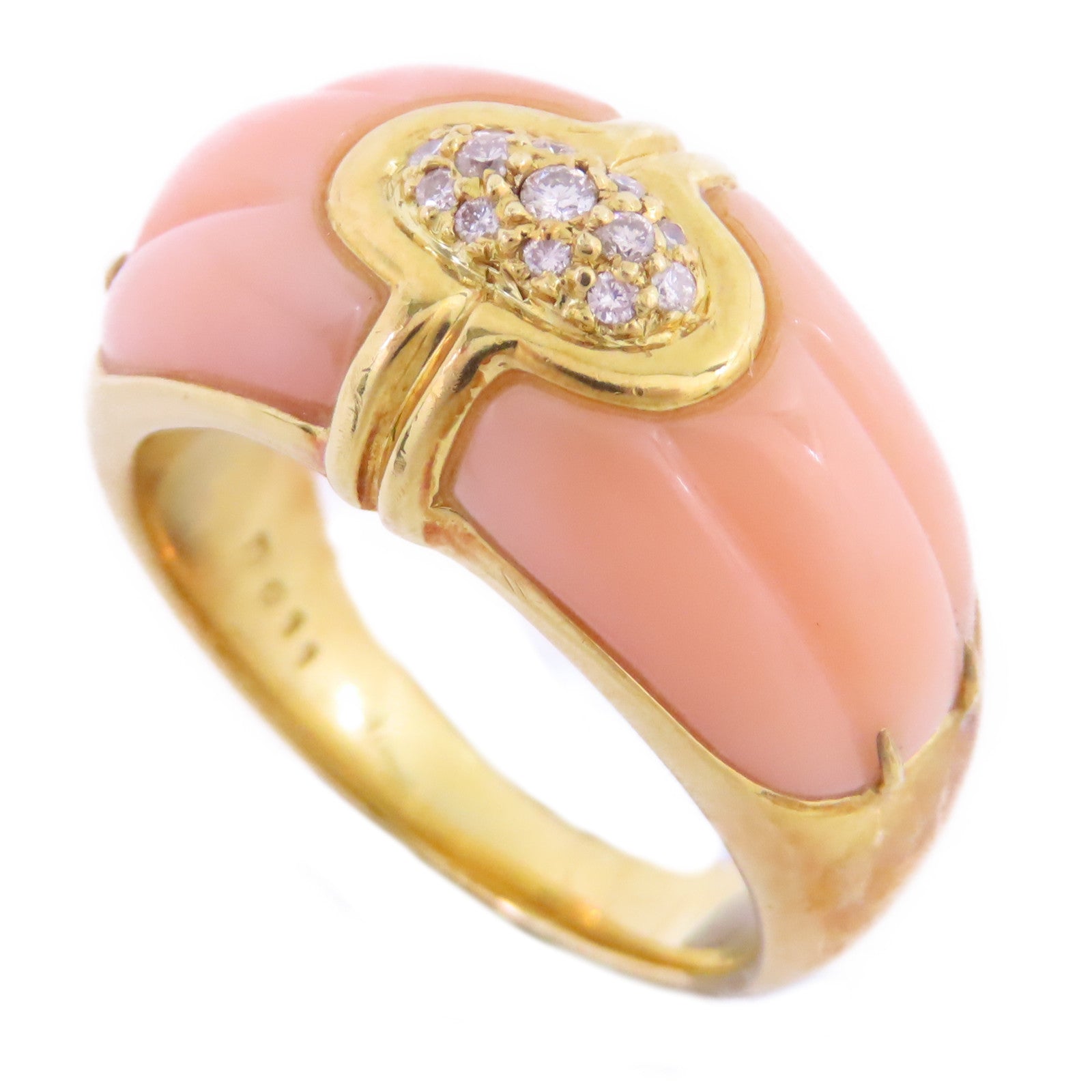 JEWELRY 18K黃金/鑽石Diamond Ring戒指US#6.75