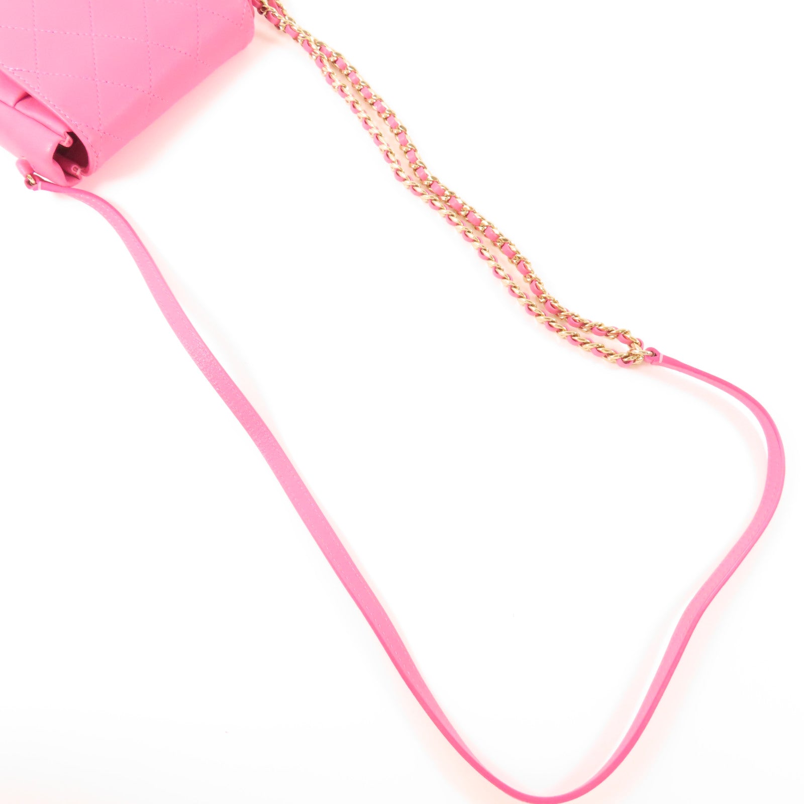 CHANEL 牛皮皮革Shoulder Bag金扣肩背袋