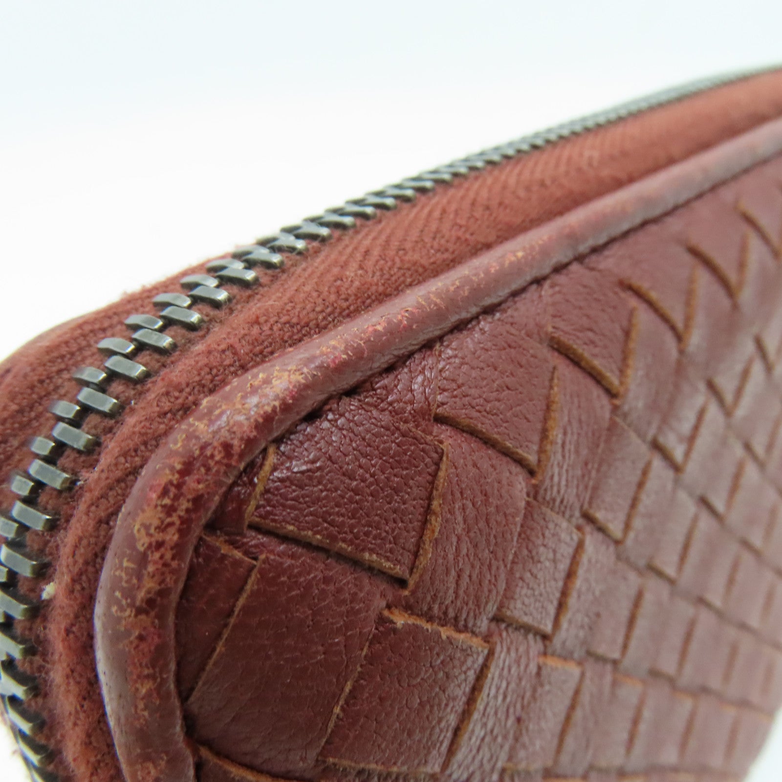 BOTTEGA VENETA 【激減優惠】羊皮皮革Long Wallet長錢包啡色