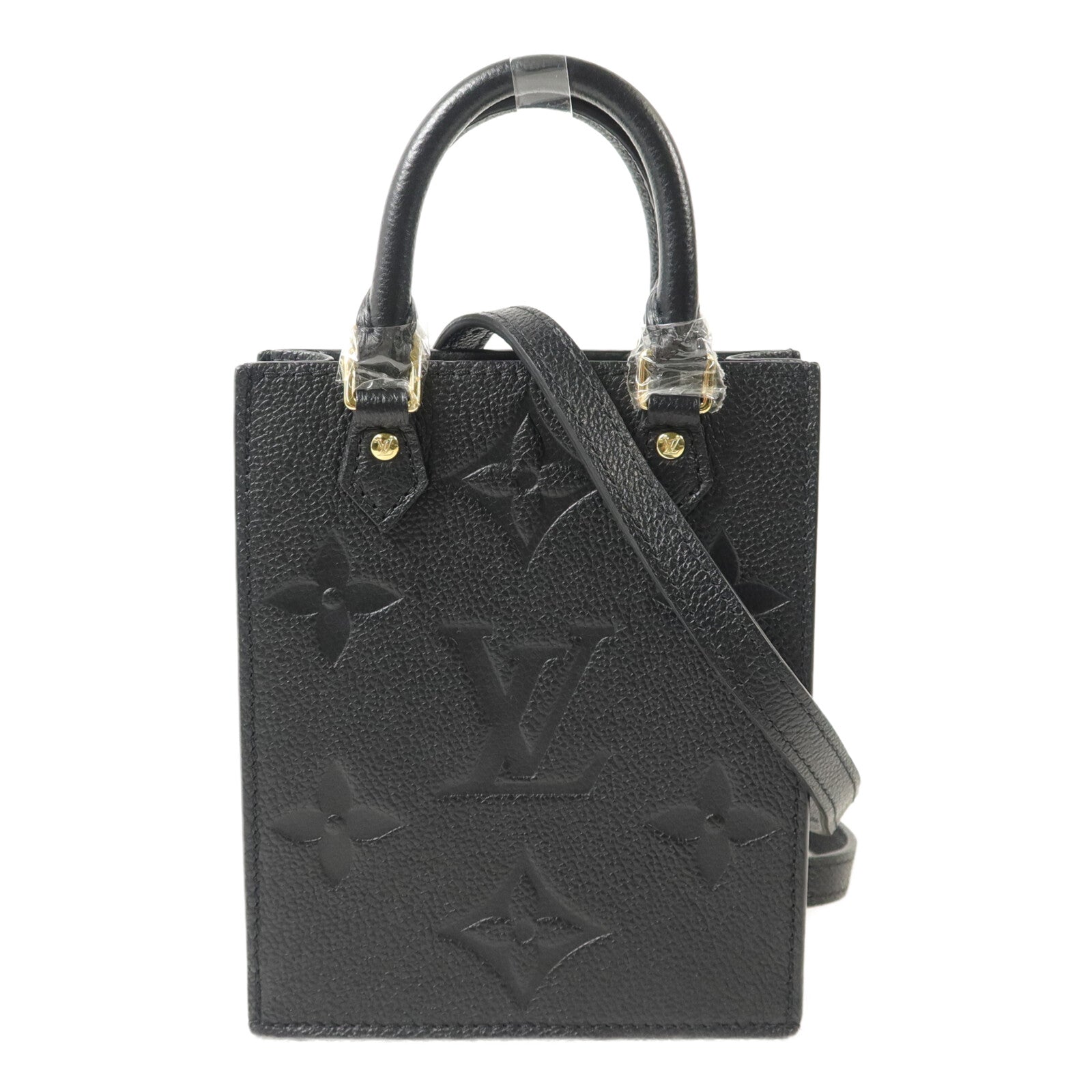 LOUIS VUITTON Monogram Empreinte Petit Sac Plat手挽肩背兩用袋