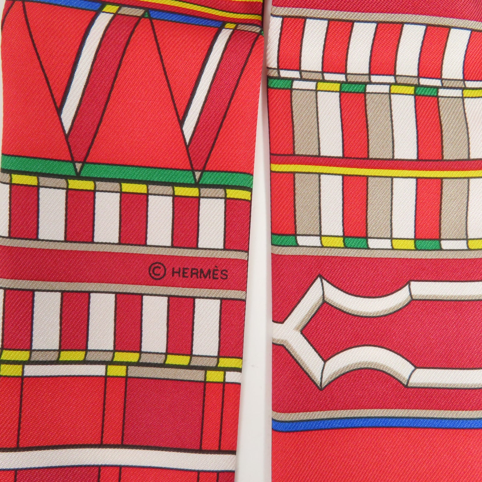 HERMES 絲質Twilly絲巾