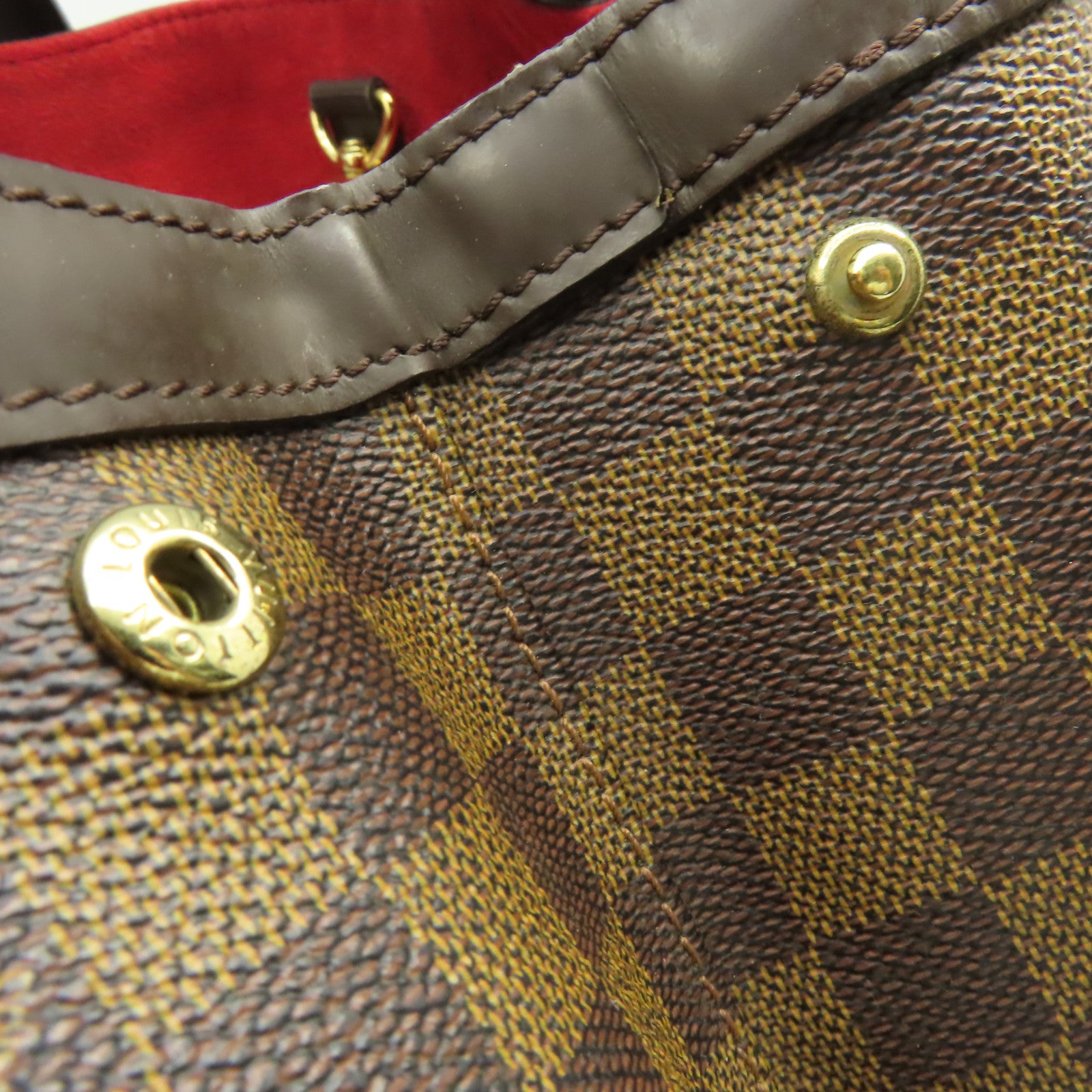 LOUIS VUITTON Damier Hampstead MM Tote Bag肩背袋啡色