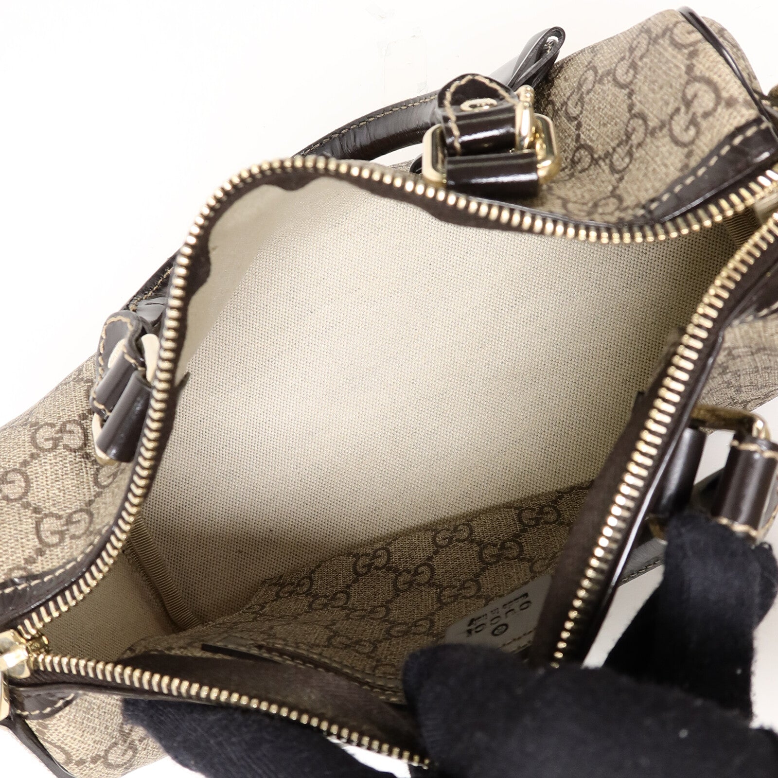 GUCCI 塗層帆布Heart Tattoo Boston Bag Small手挽袋