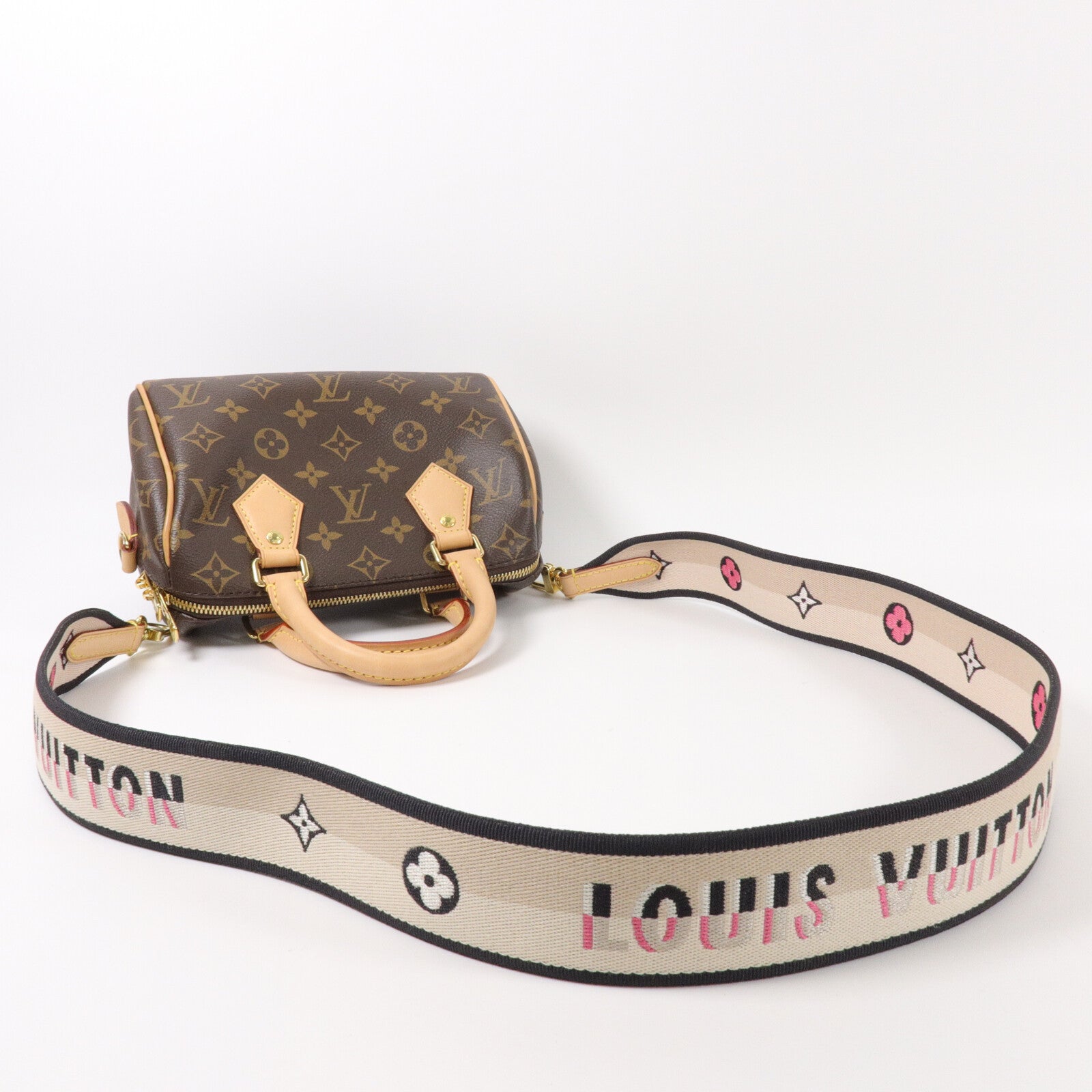 LOUIS VUITTON Monogram Speedy Bandouliere 20手挽肩背兩用袋