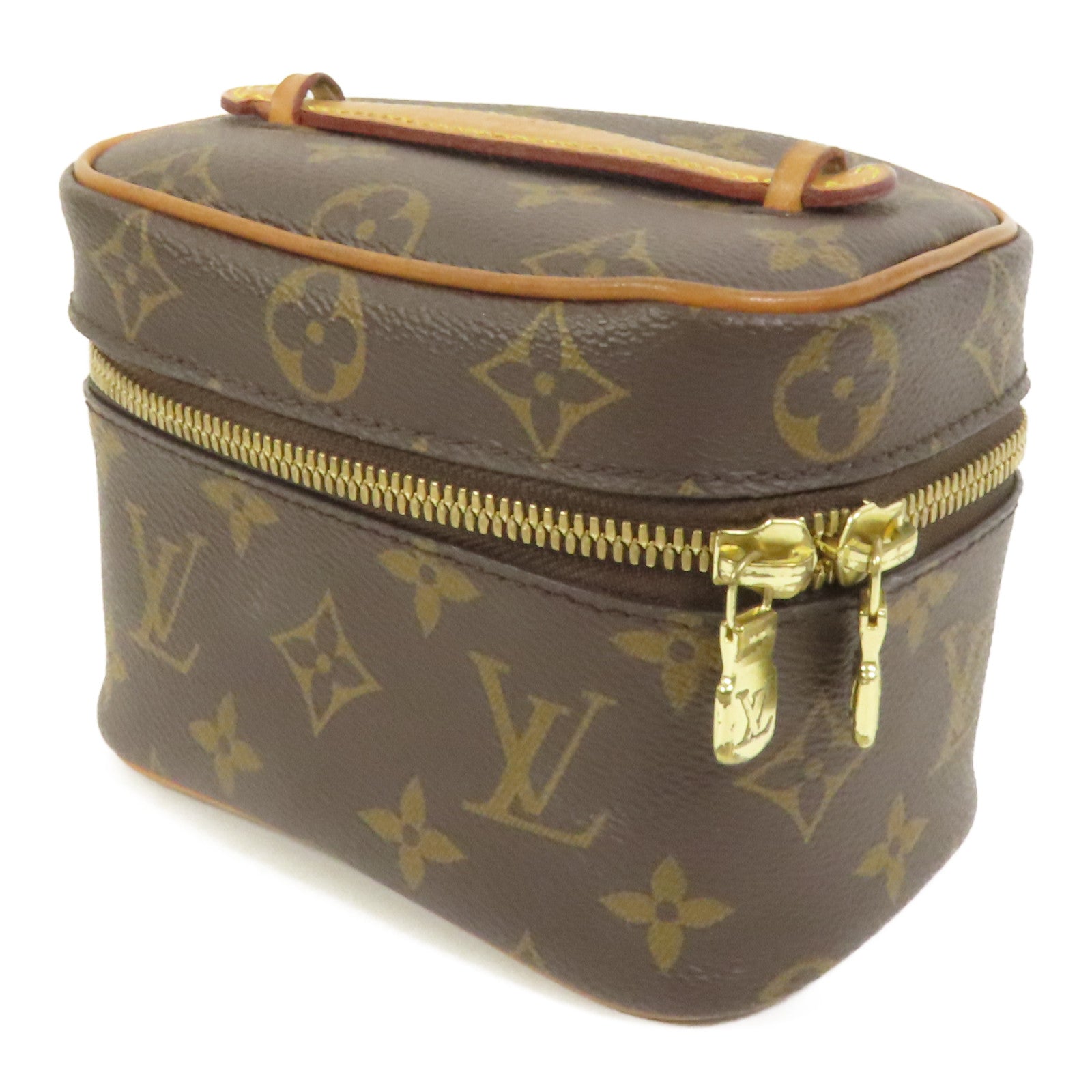 LOUIS VUITTON Monogram Nice Nano金扣化妝袋