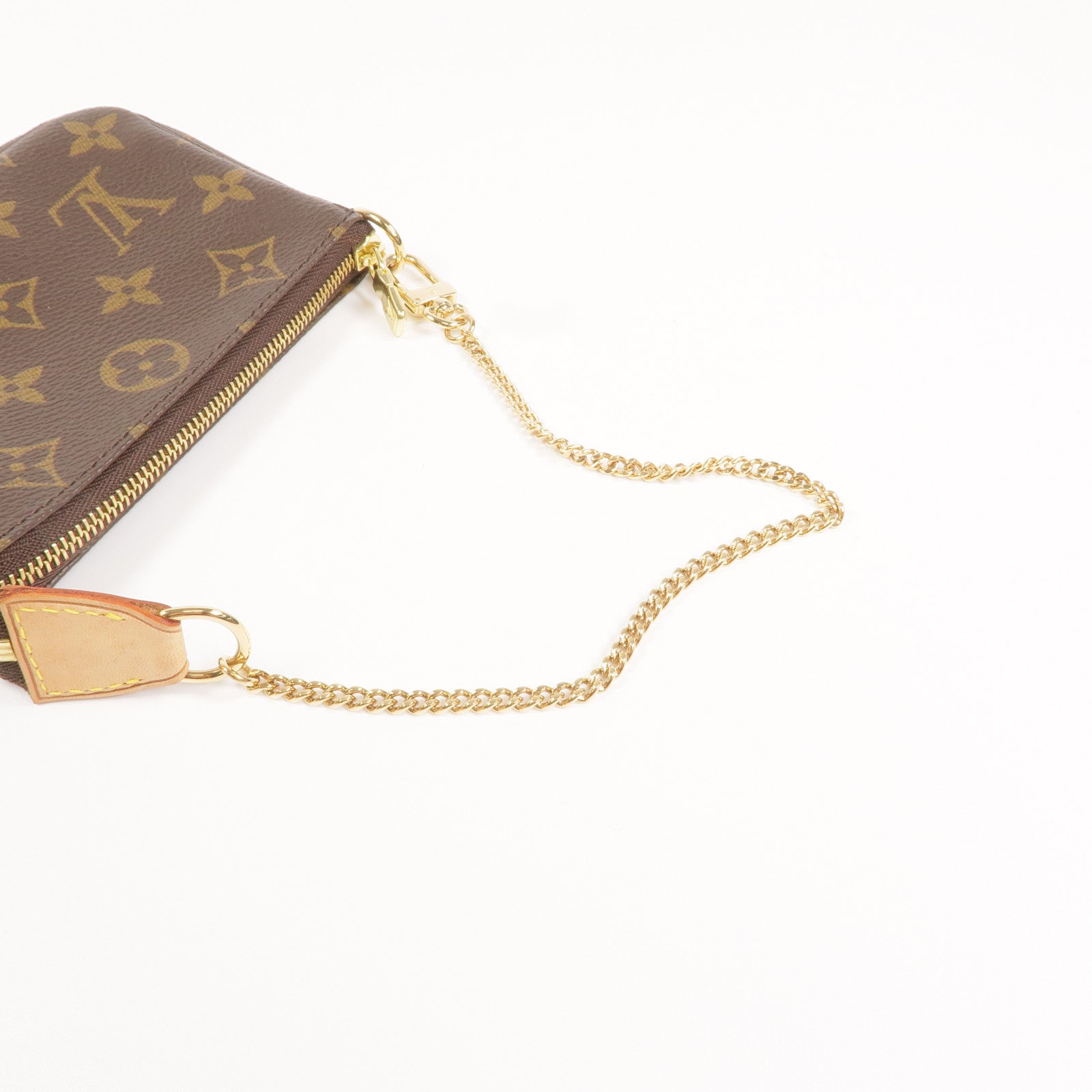 LOUIS VUITTON Monogram Mini Pochette Accessoires金扣手挽袋