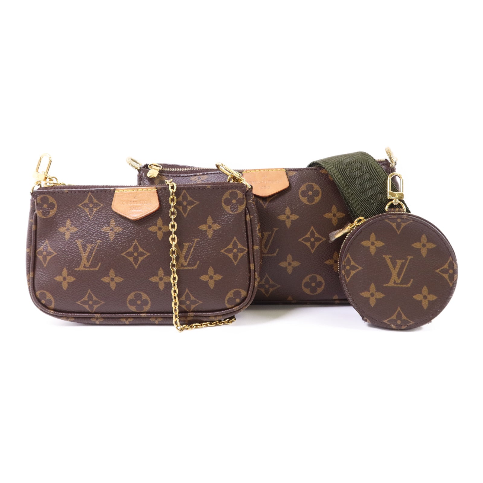 LOUIS VUITTON Monogram Multi Pochette Accessoires金扣肩背袋