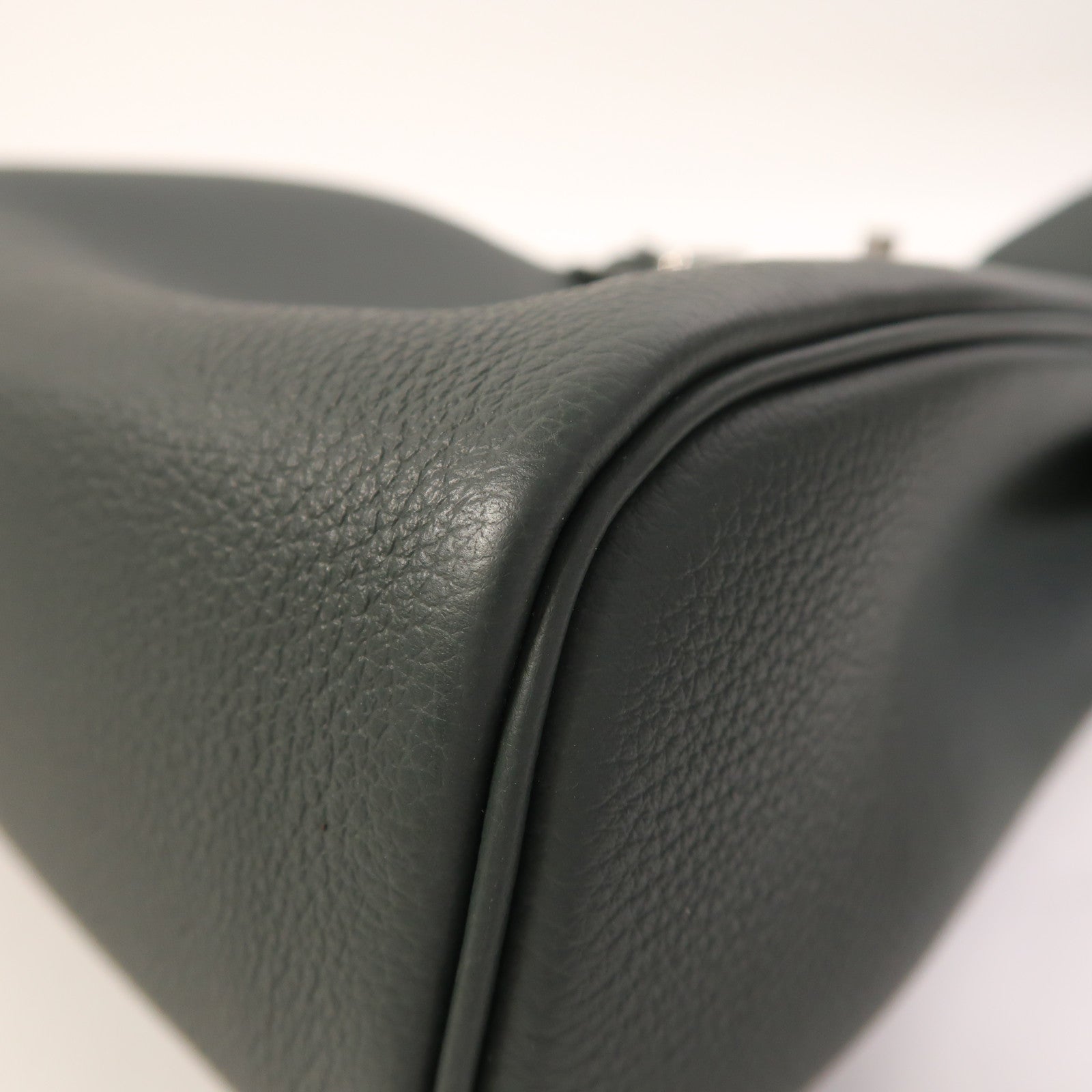 HERMES Togo皮革Hac A Dos PM銀扣背包Vert Mangrove