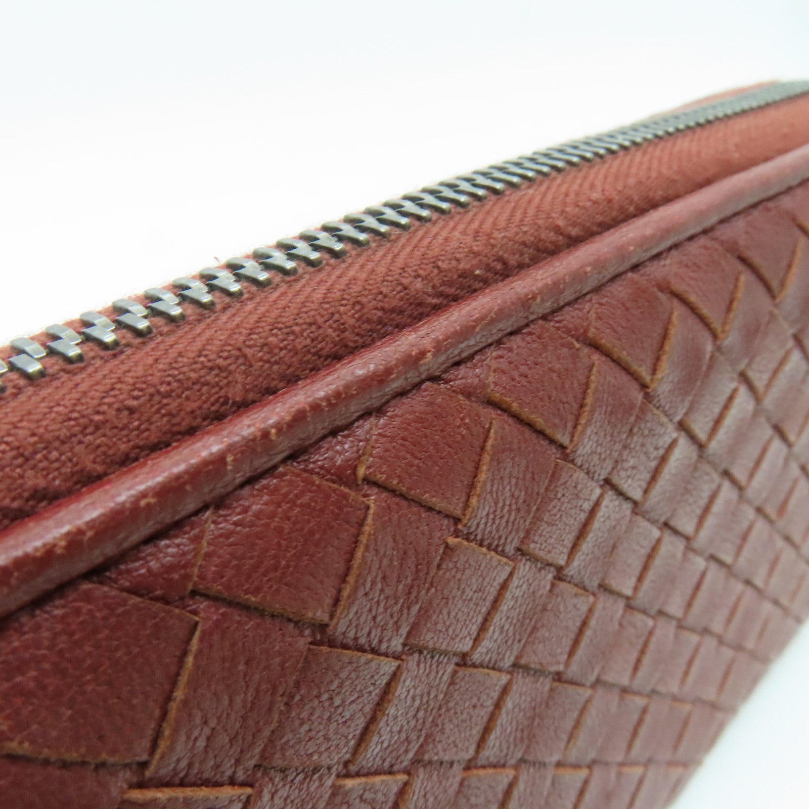 BOTTEGA VENETA 【激減優惠】羊皮皮革Long Wallet長錢包啡色