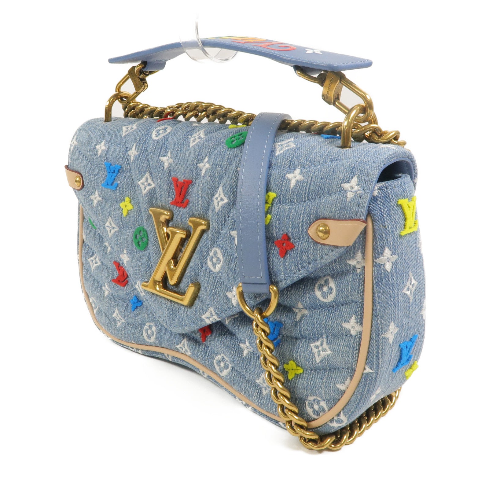 LOUIS VUITTON Monogram Denim New Wave手挽肩背兩用袋