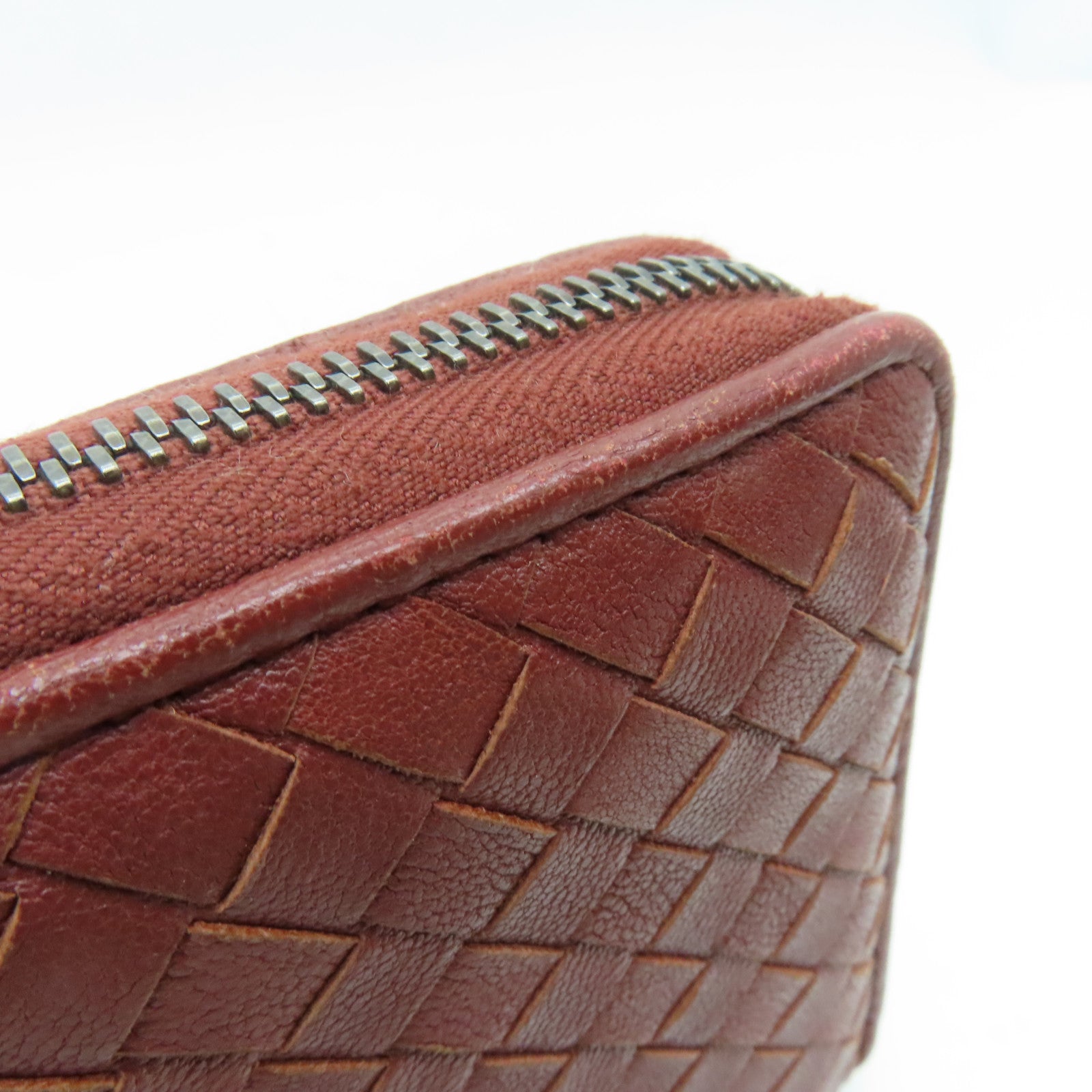 BOTTEGA VENETA 【激減優惠】羊皮皮革Long Wallet長錢包啡色
